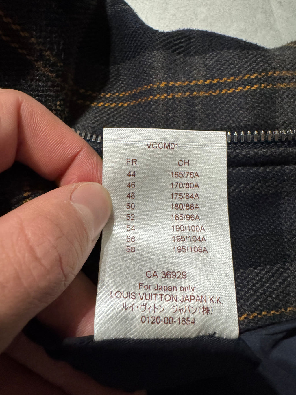 Louis Vuitton Tartan Hooded Blue Bomber Jacket