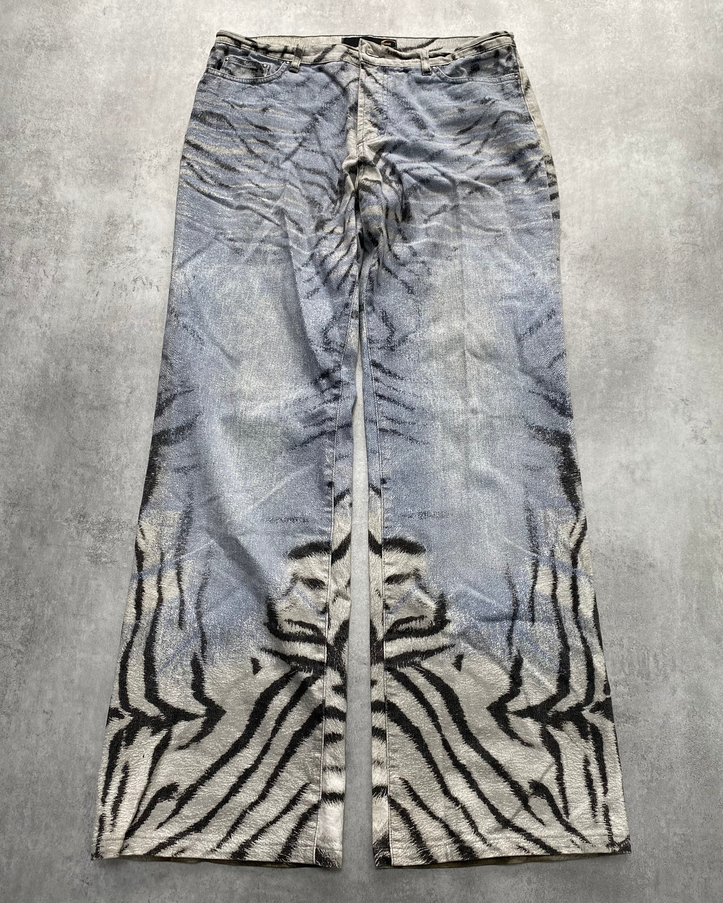 2002 Just Cavalli Safari Zebra Jeans