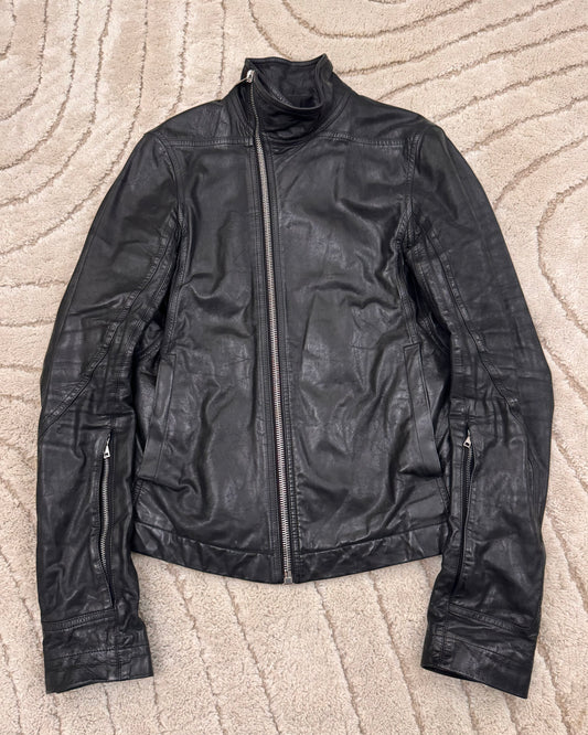 Rick Owens Mollino Biker Calf Leather Jacket (S/M)