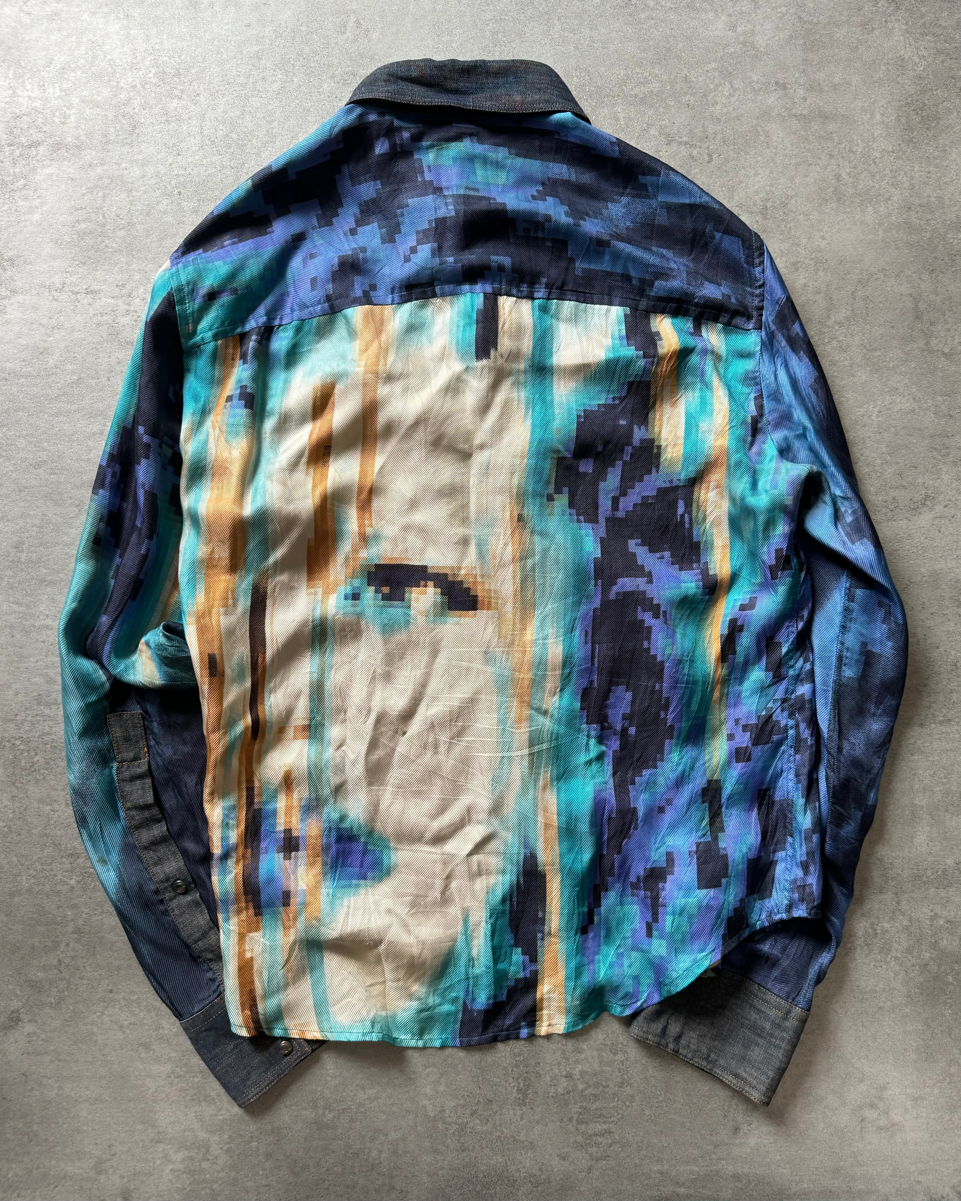 SS2001 Cavalli Pixelized Art Shirt