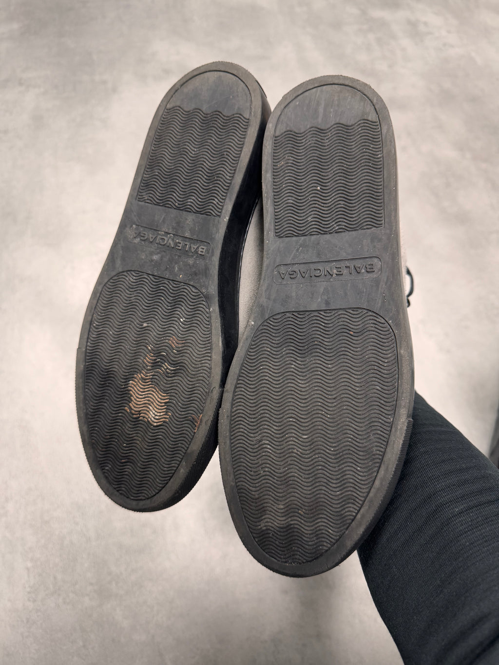 Balenciaga Arena High Grey Suede Leather Sneakers