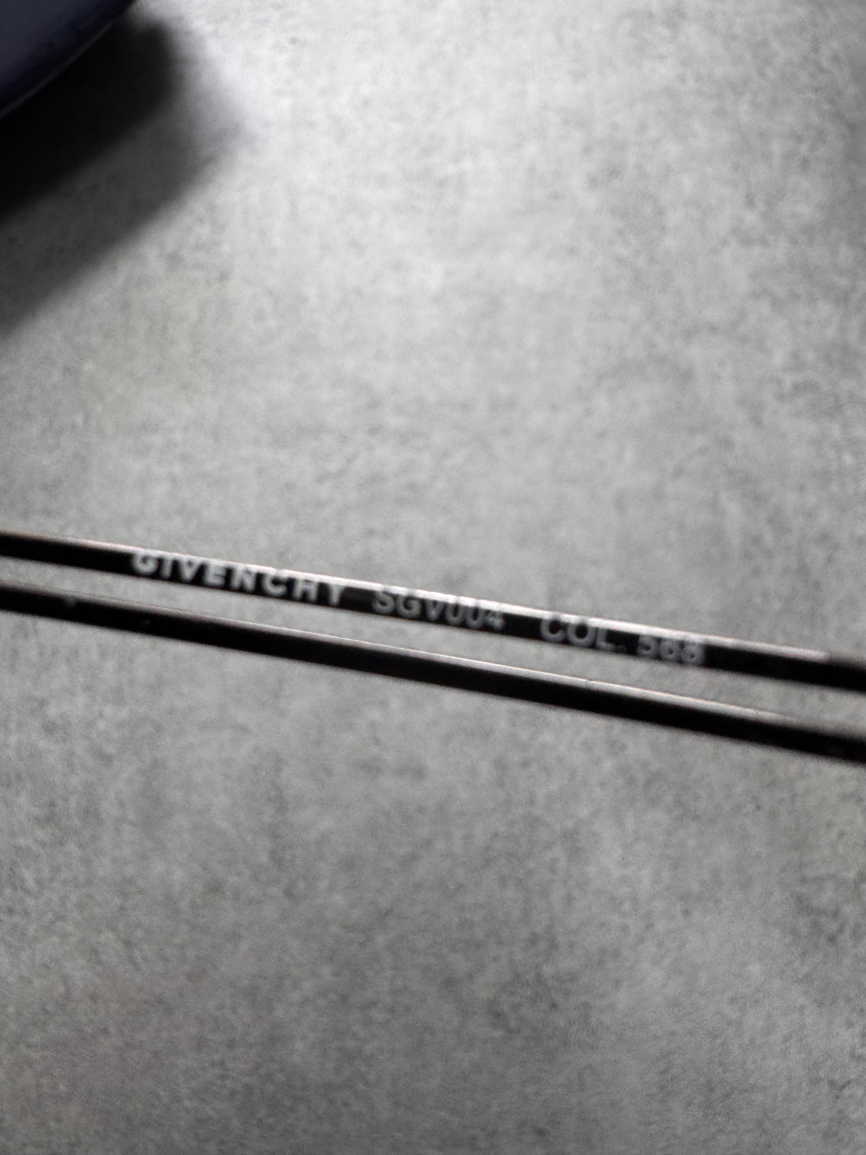 2000s Givenchy Deep Blue Rectangle Sunglasses