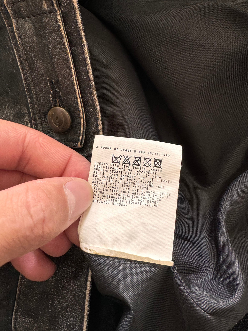 2000s Cavalli Brut Raw Leather Jacket