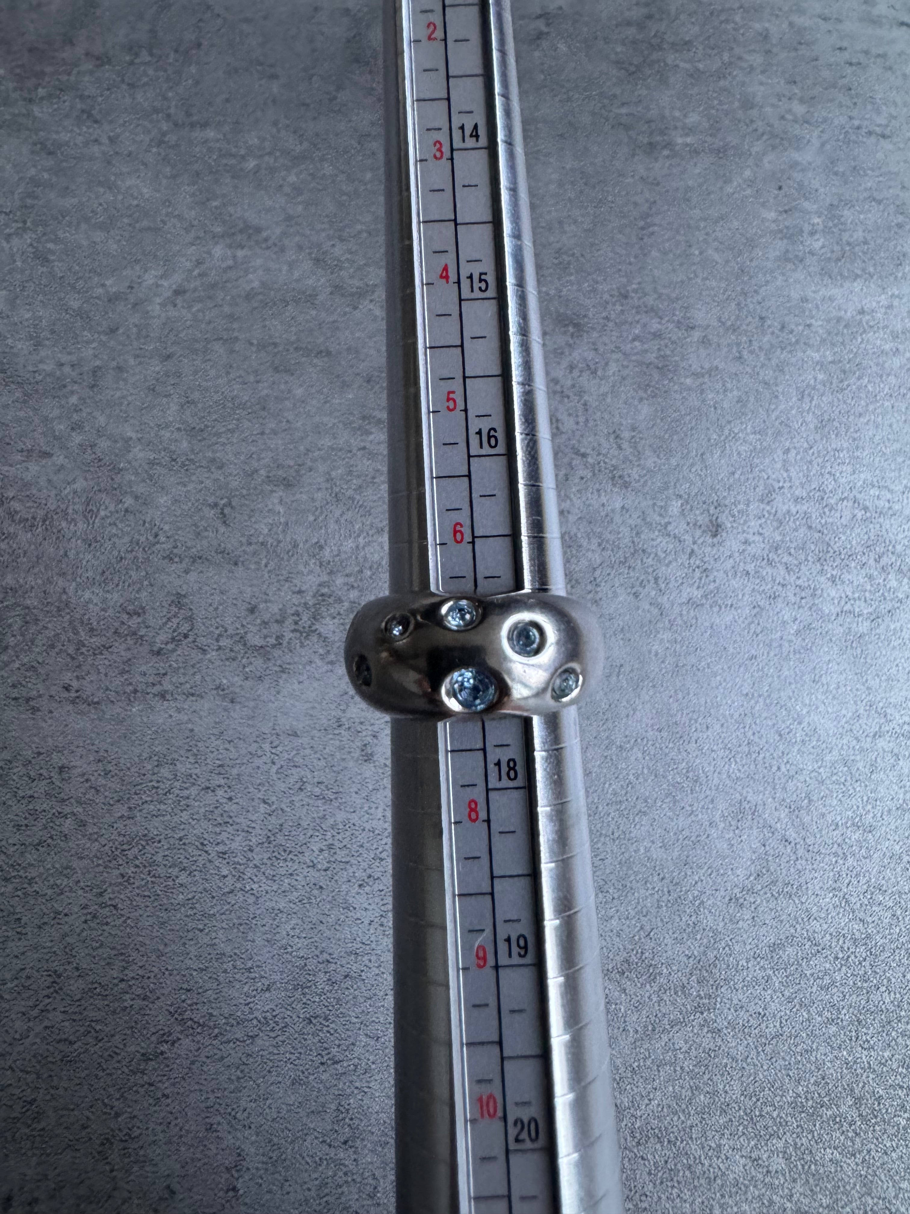 1980s Yves Saint Laurent Blue Gemstone Sterling Silver Ring