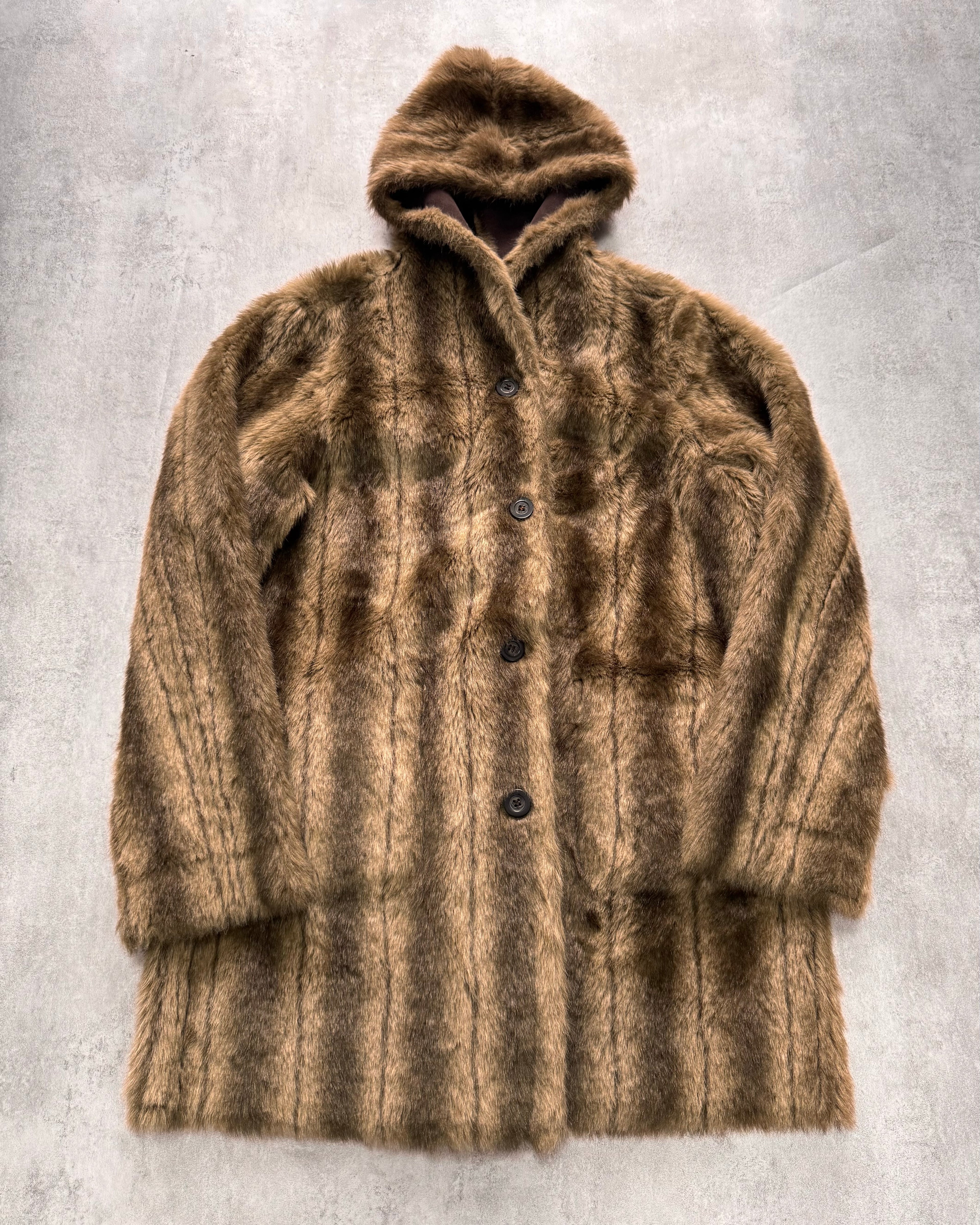 1990s Balmain Faux Fur Reversible Jacket