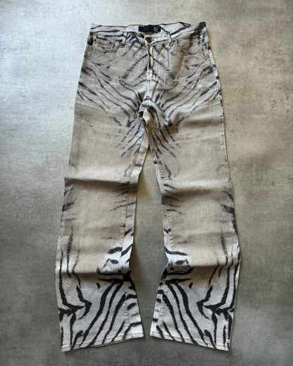 SS2002 Cavalli Zebra Camel Faded Pants (S) - 7