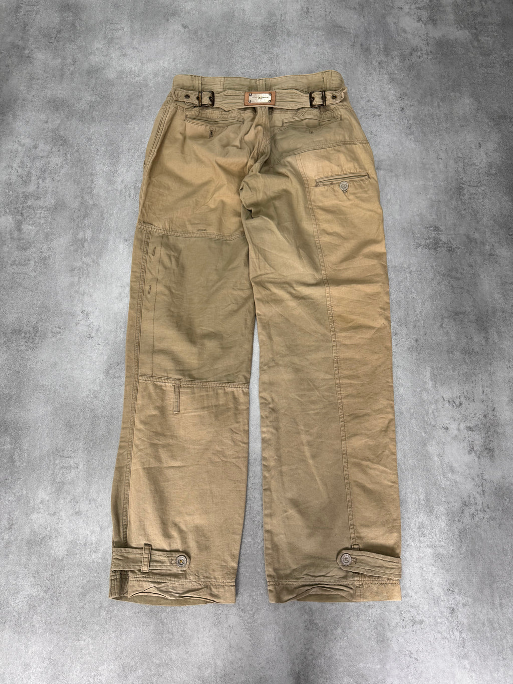 2007 秋冬 Dolce &amp; Gabbana 拼布工装裤 (M)