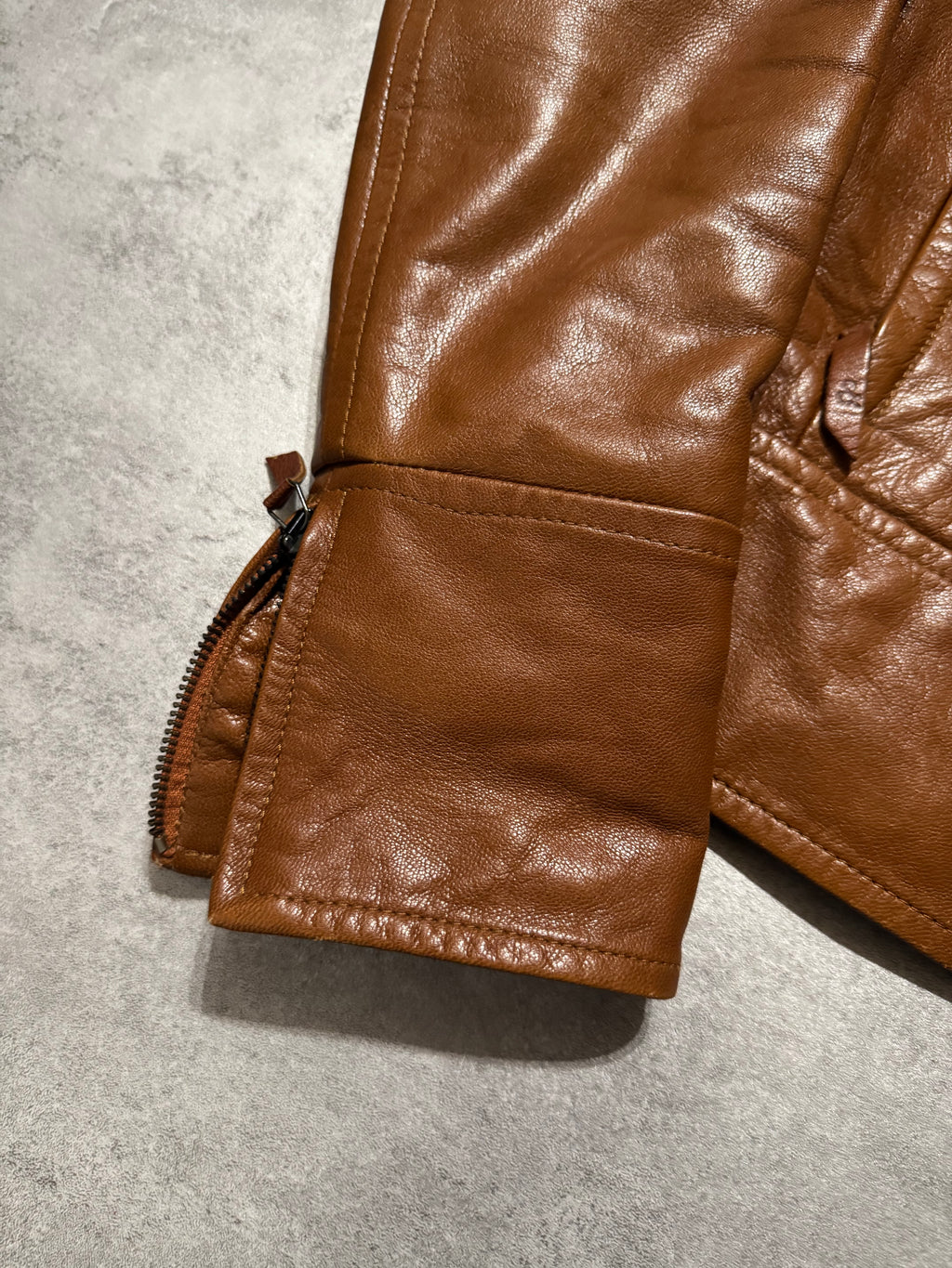 2000s Dolce & Gabbana Camel Leather Jacket
