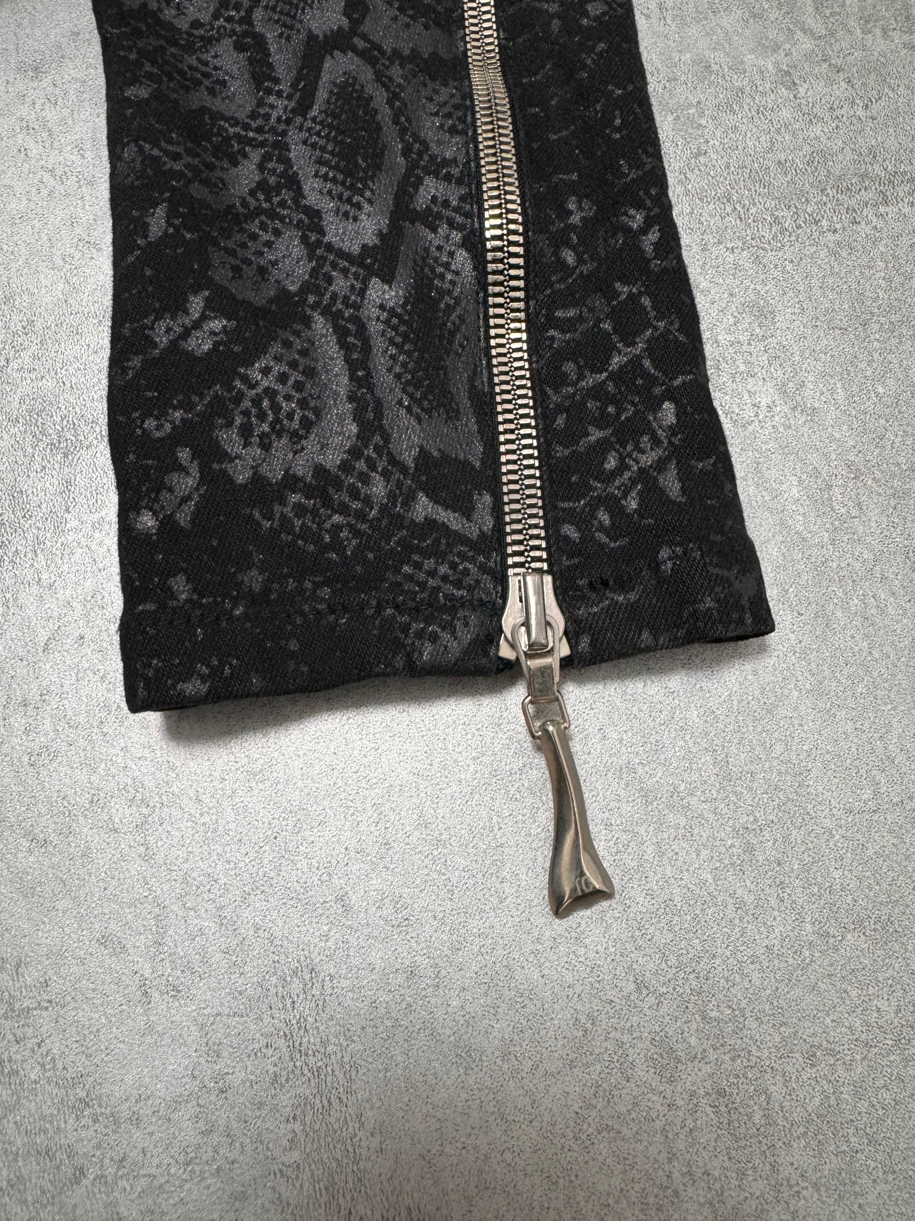 2000s Roberto Cavalli Obscure Python Cropped Jacket