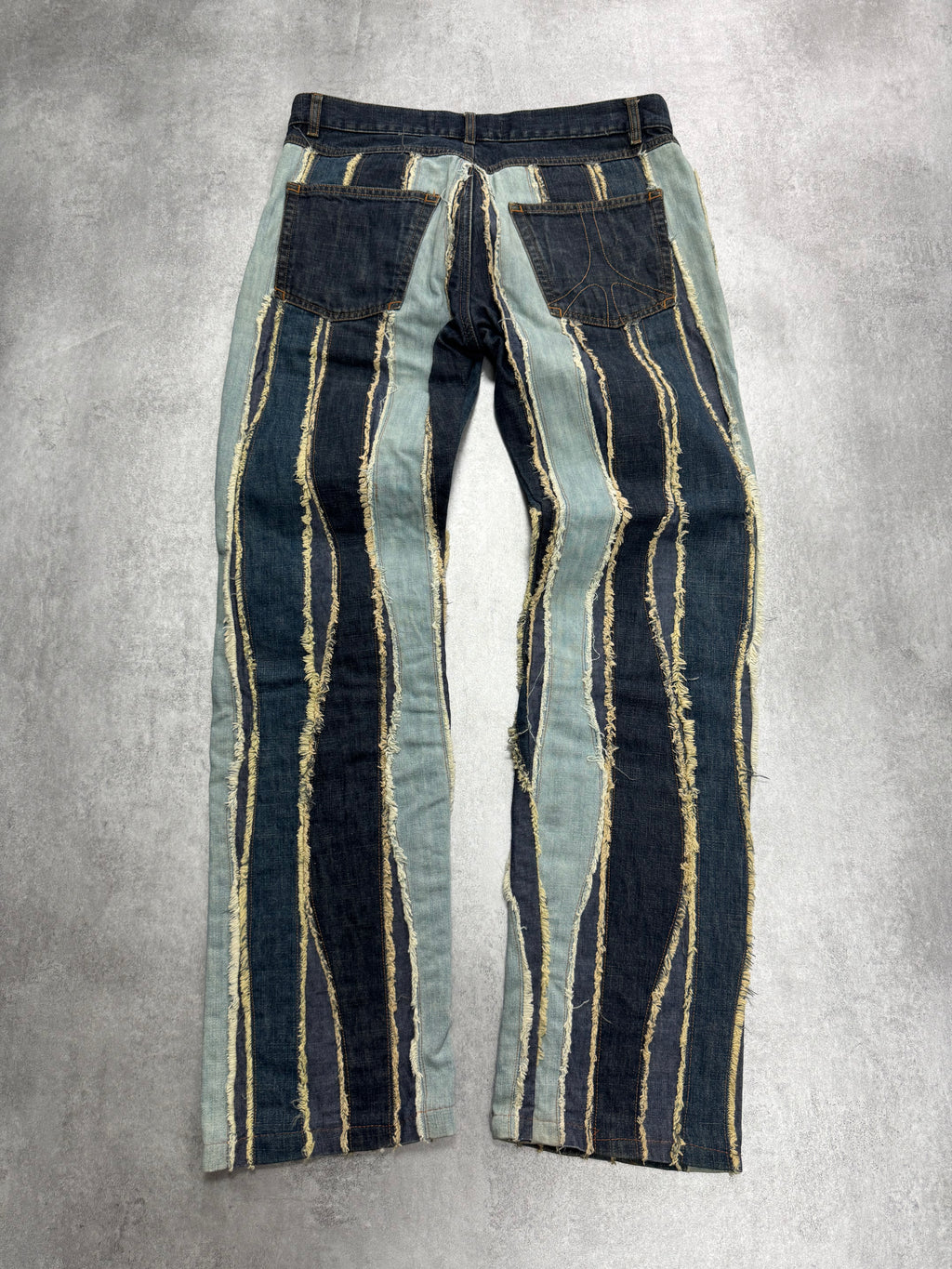 2000s Moschino Layered Faded Denim Jacket & Jeans Set