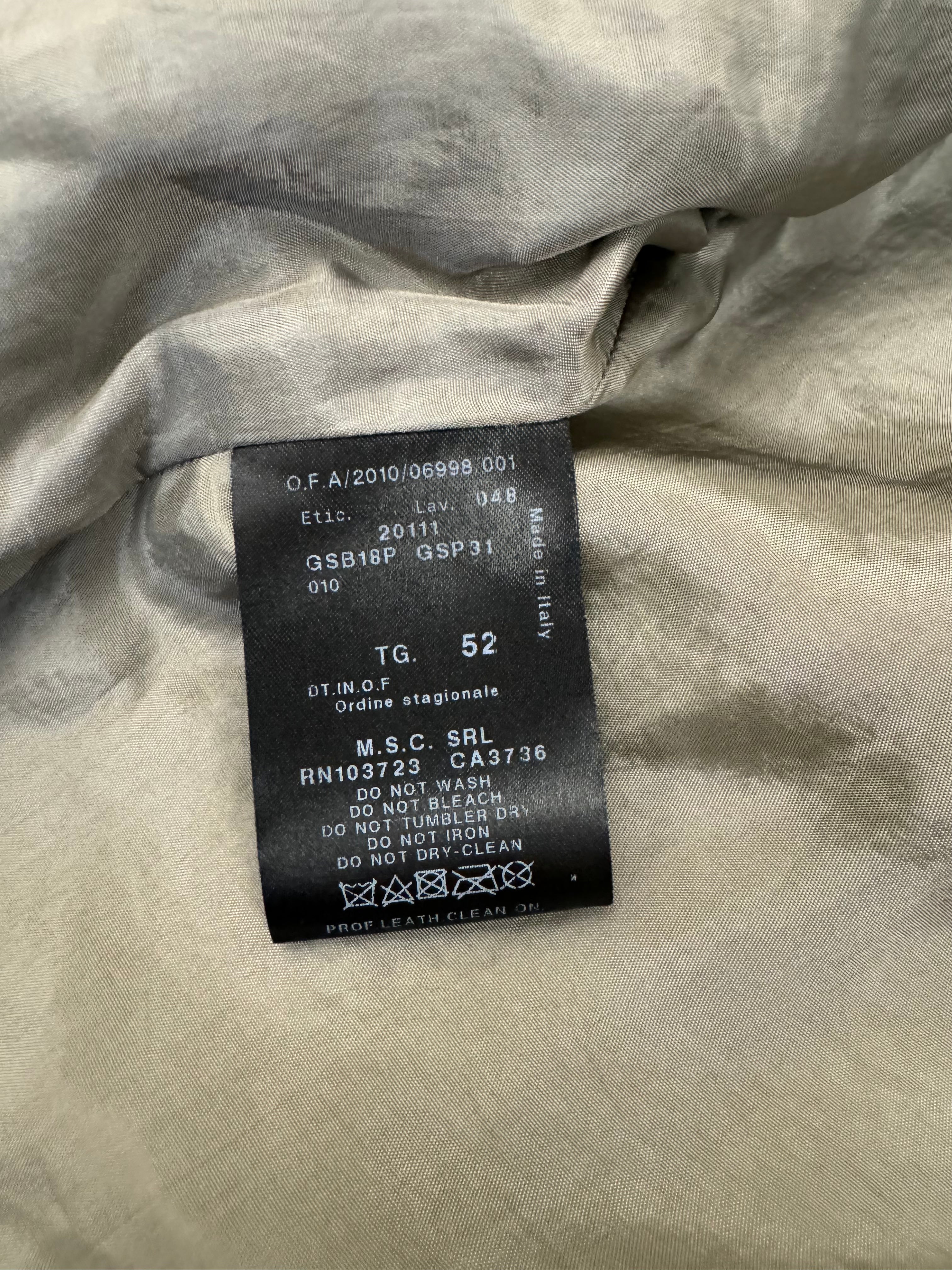 SS2011 Giorgio Armani Aurora Borealis Python Leather Jacket