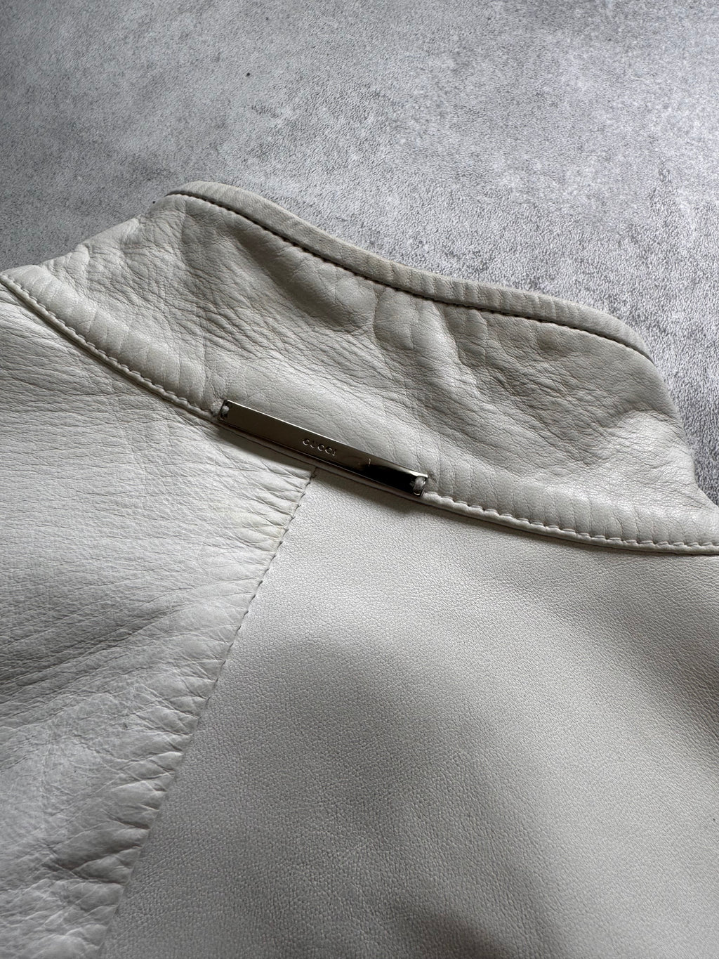 SS2000 Gucci Lambskin Leather Track Jacket