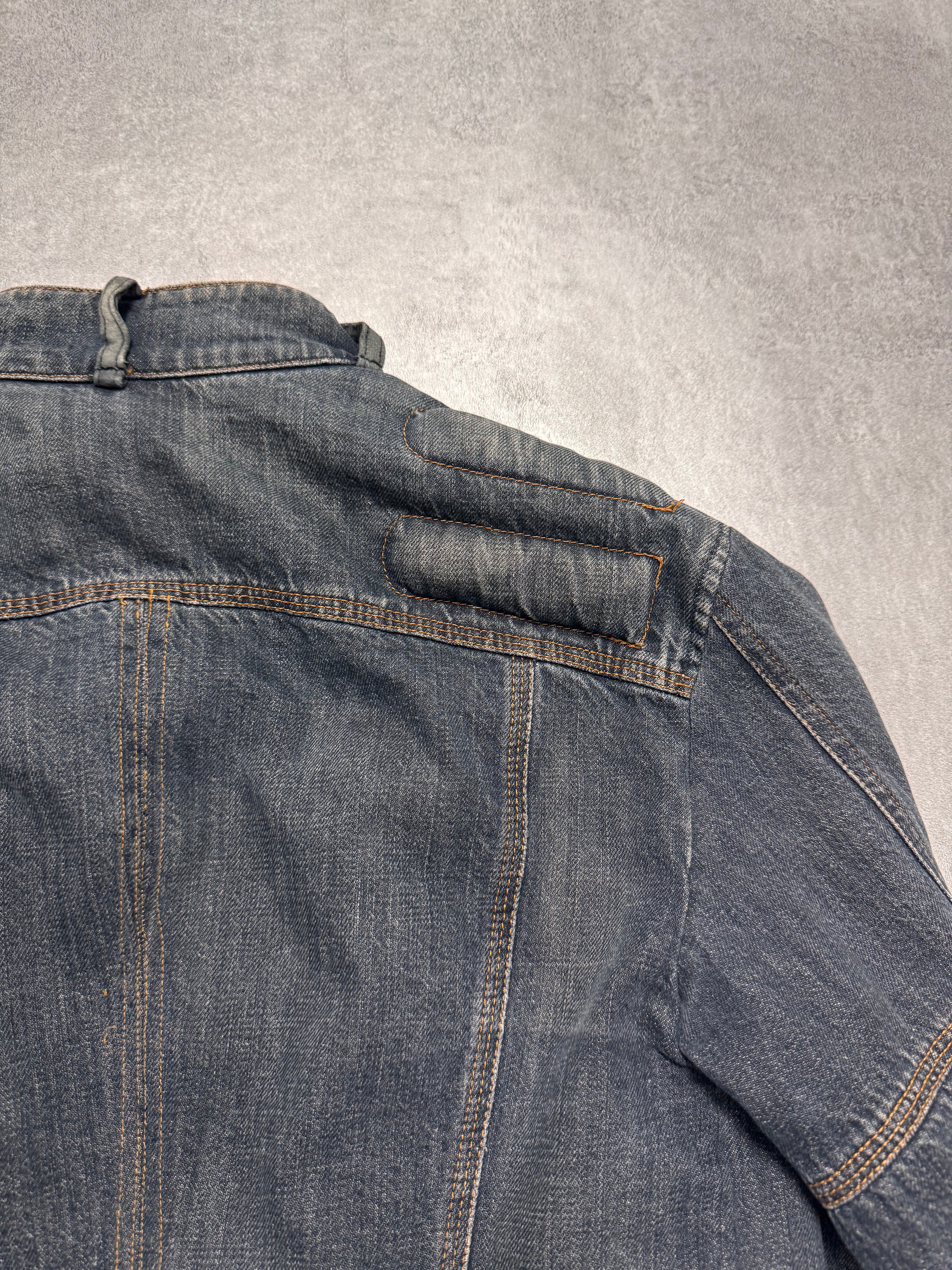 AW2004 Dolce & Gabbana Astro Biker Cafe Denim Jacket