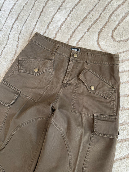 AW04 Dolce & Gabbana Racer Cargo Pants (S)