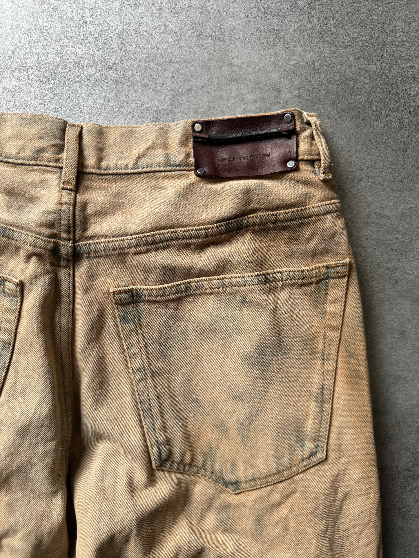 FW2021 Dries Van Noten Dyed Cozy Faded Pants  (M) - 6