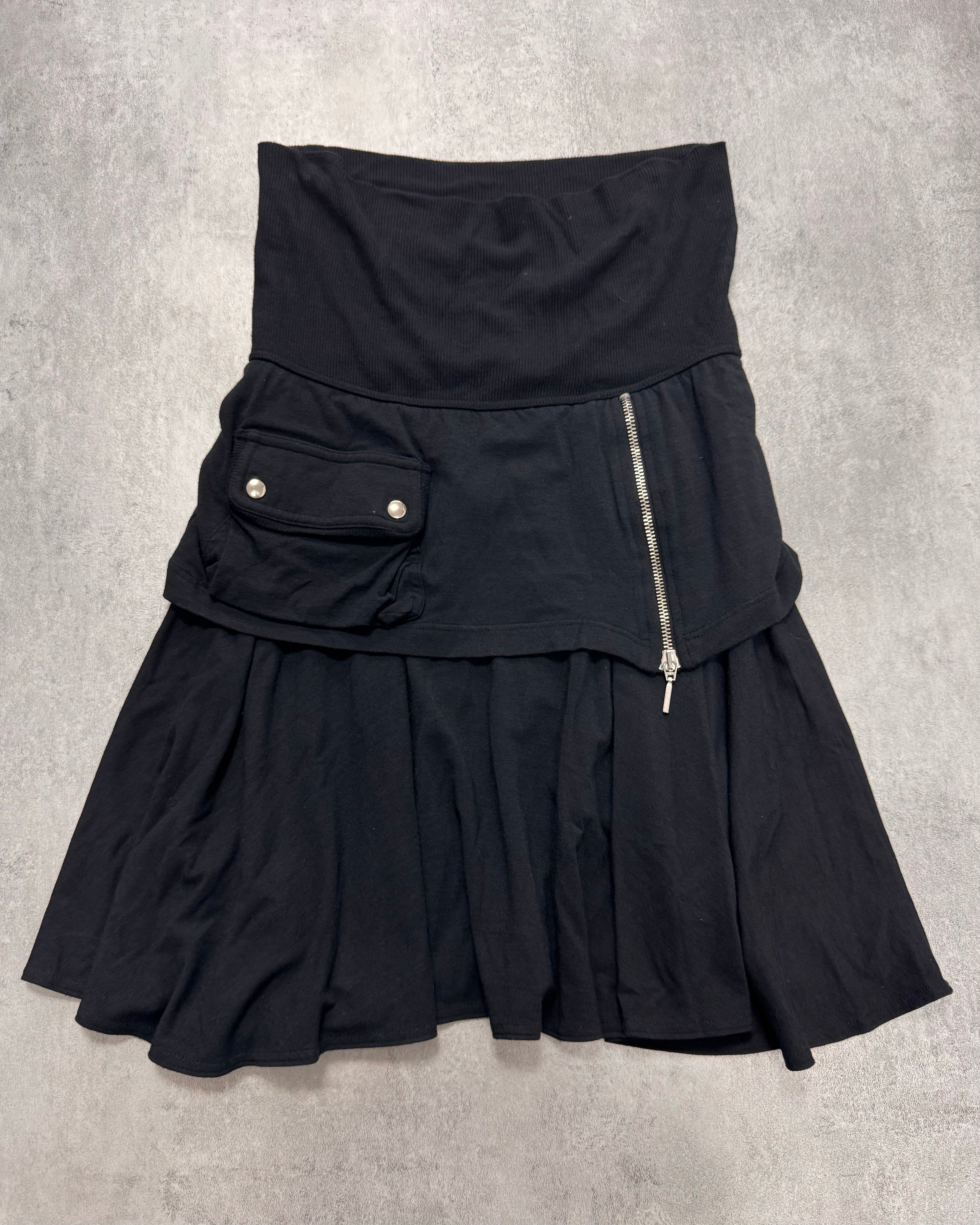 2000s Plein Sud Cargo Black Skirt
