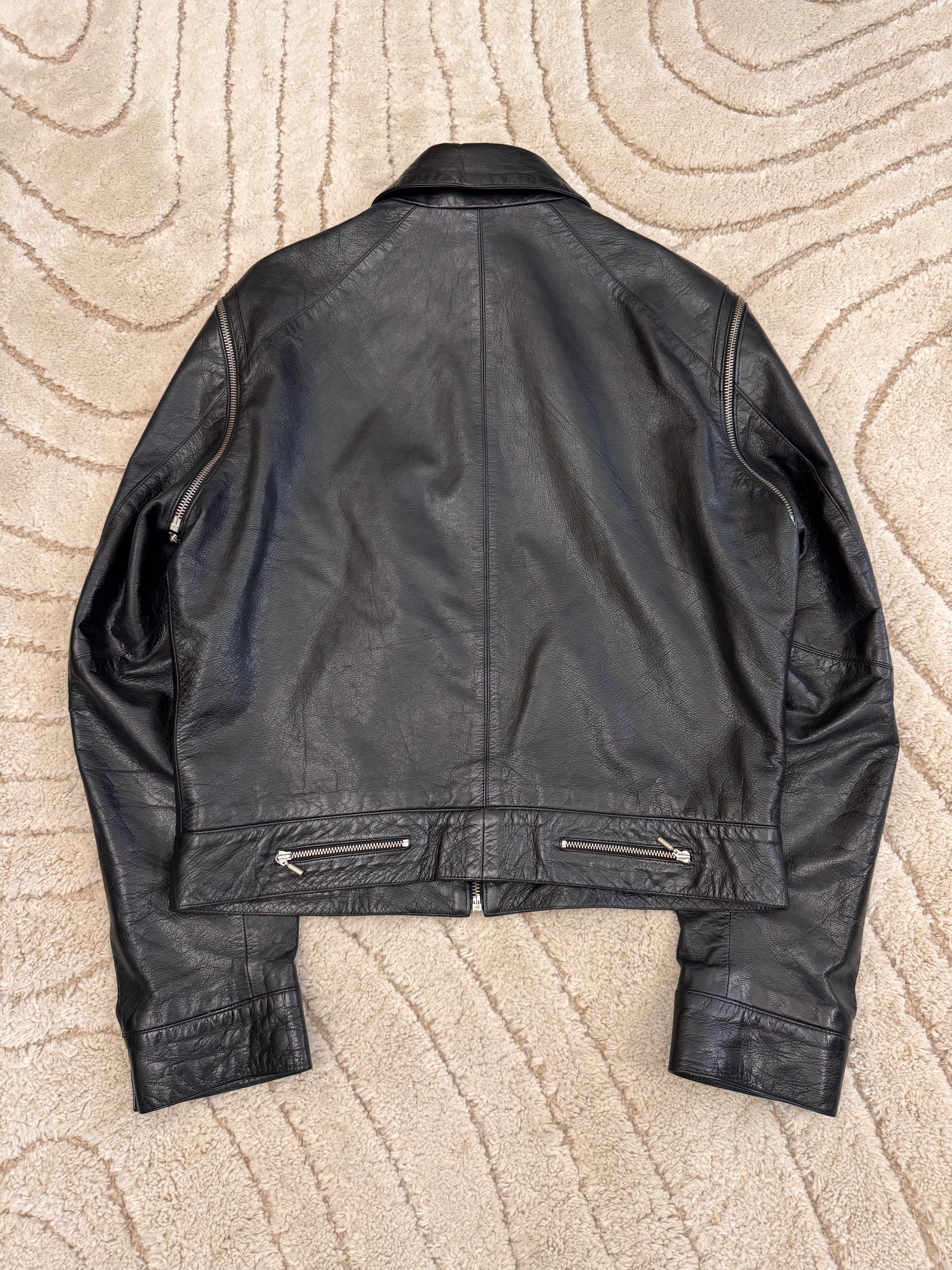 Versace MJ Multi-Zip Leather Jacket (M)