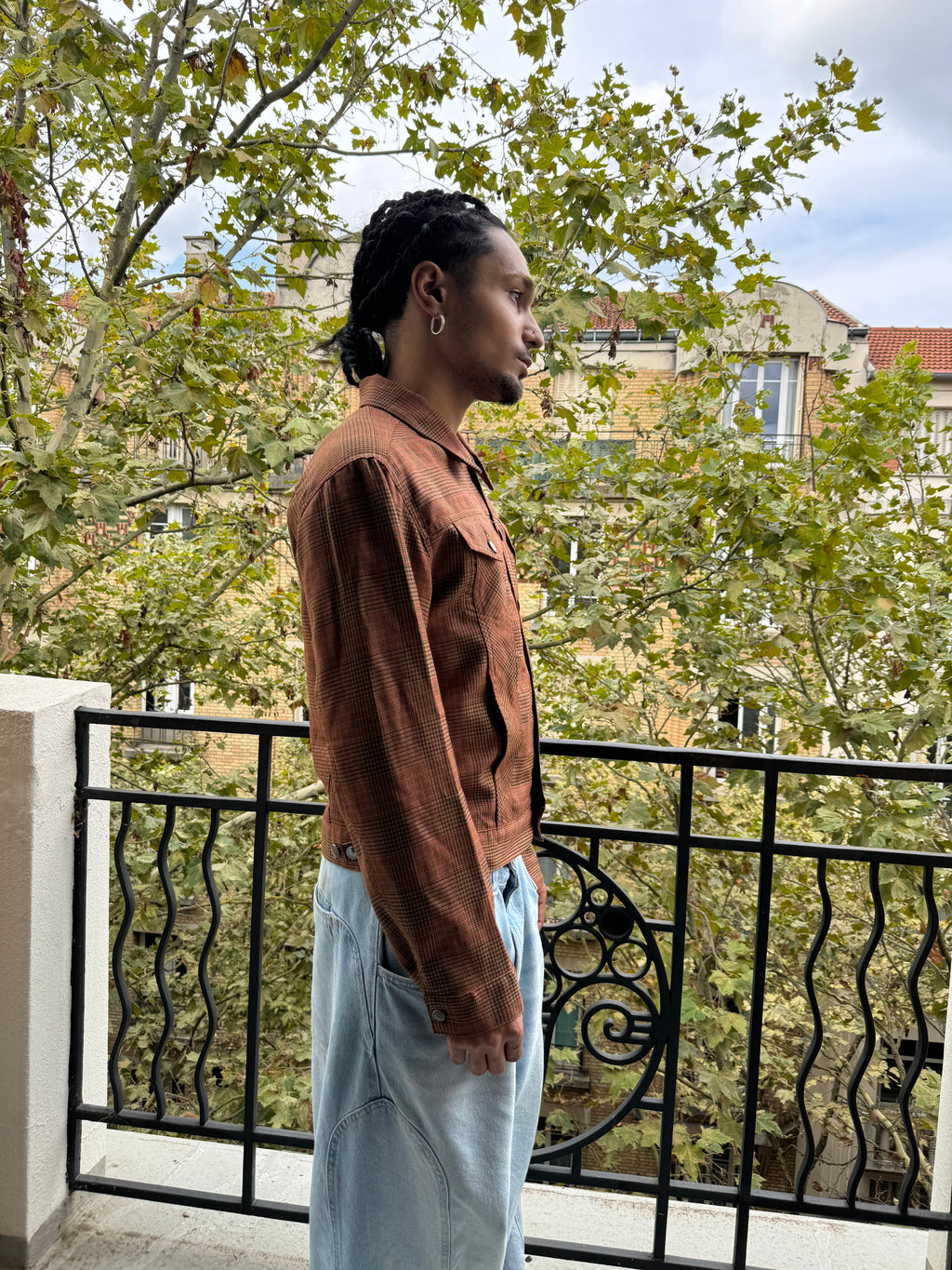 2000s Dries Van Noten Houndstooth Light Jacket