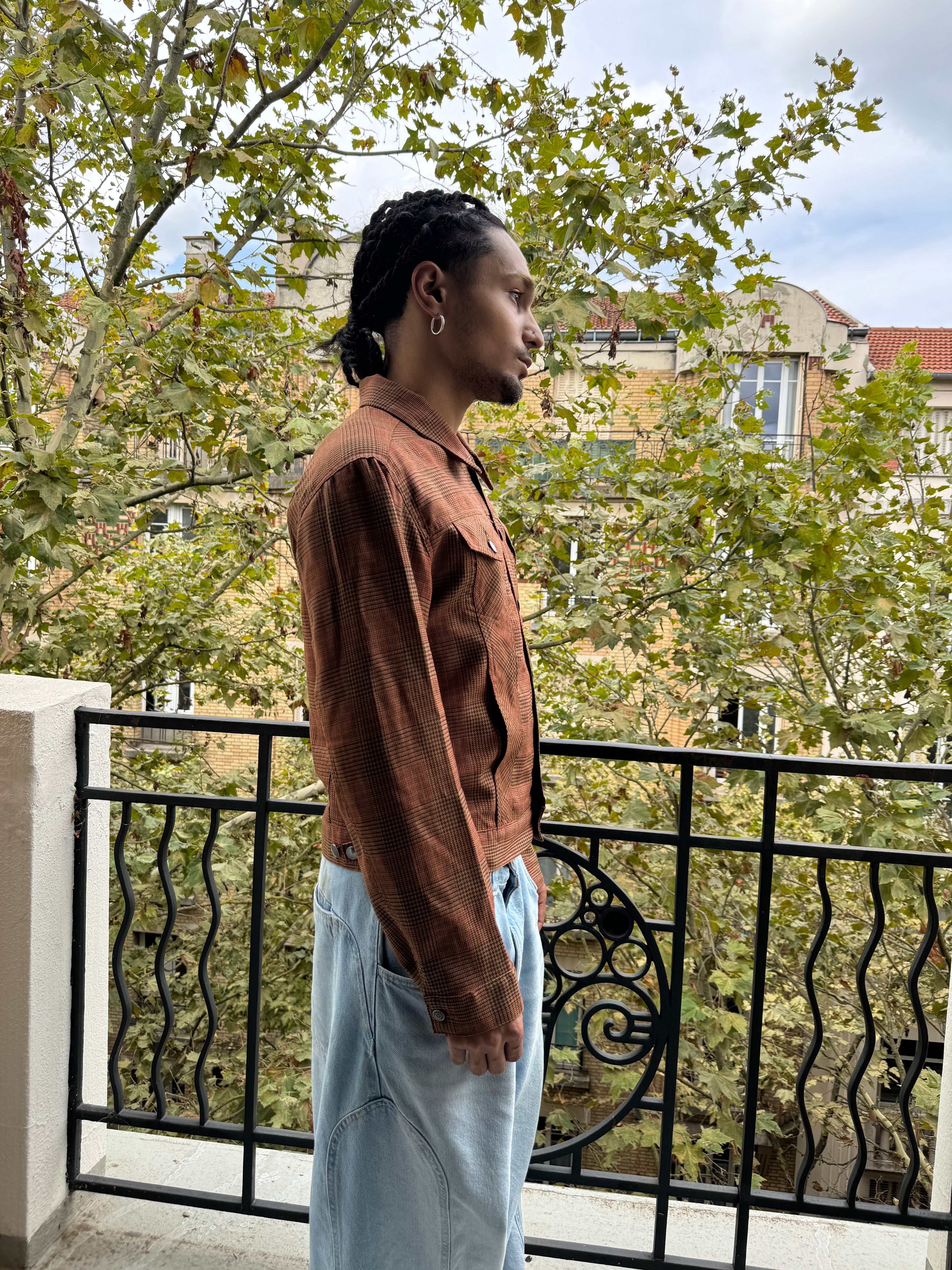 2000s Dries Van Noten Houndstooth Light Jacket