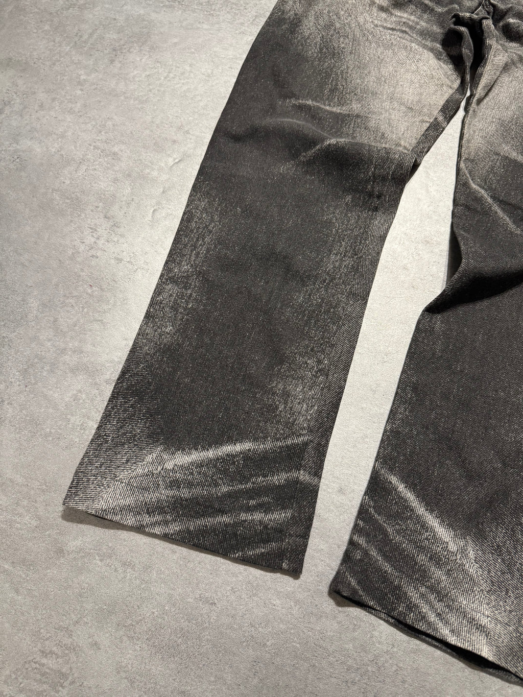 2000s Cavalli Overprint Black Dyed Pants