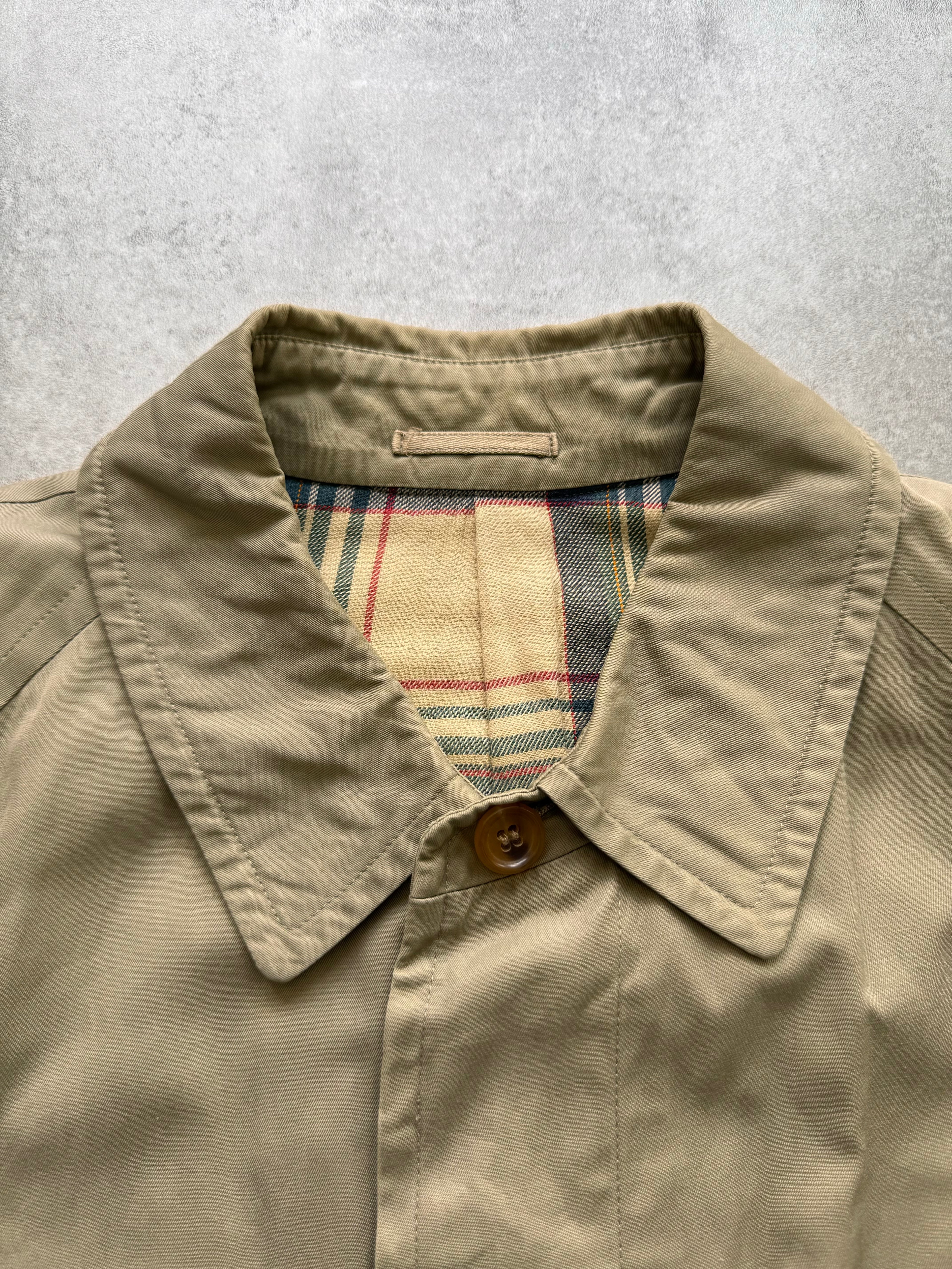 1980s Comme Des Garçons Homme Beige Trench Coat