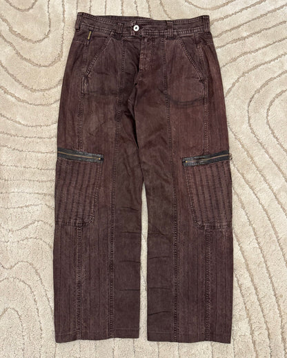 FW2019 Armani Brown Wash Wide Pants (L/XL)