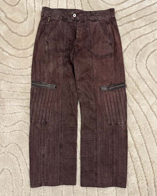 FW2019 Armani Brown Wash Wide Pants (L/XL)