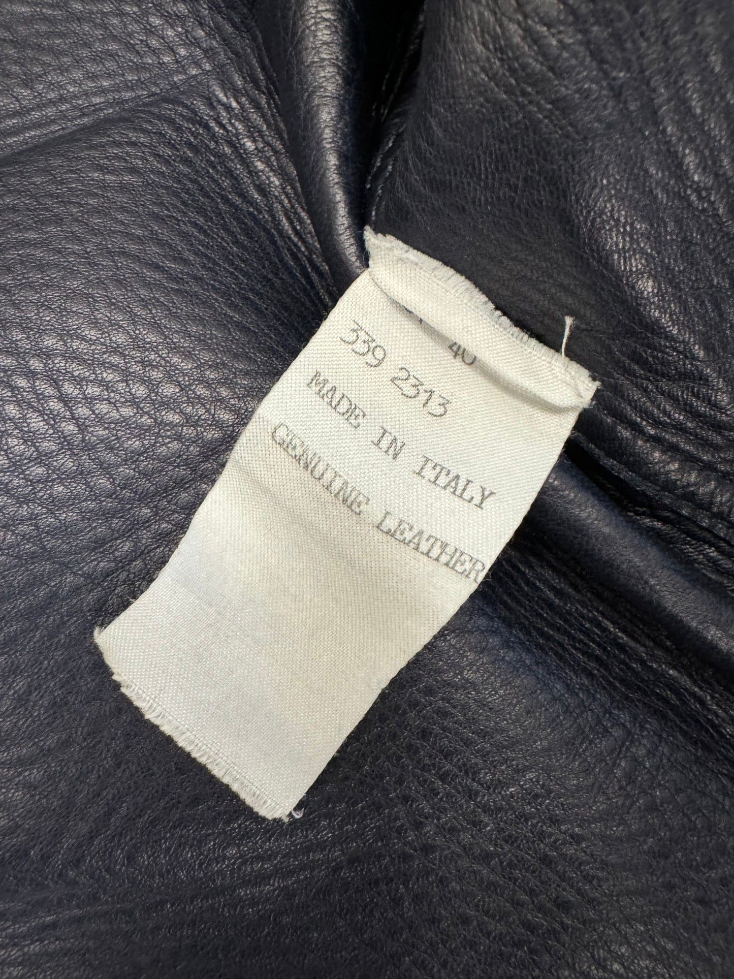 SS1999 Gucci Biker Leather Jacket by Tom Ford (M)