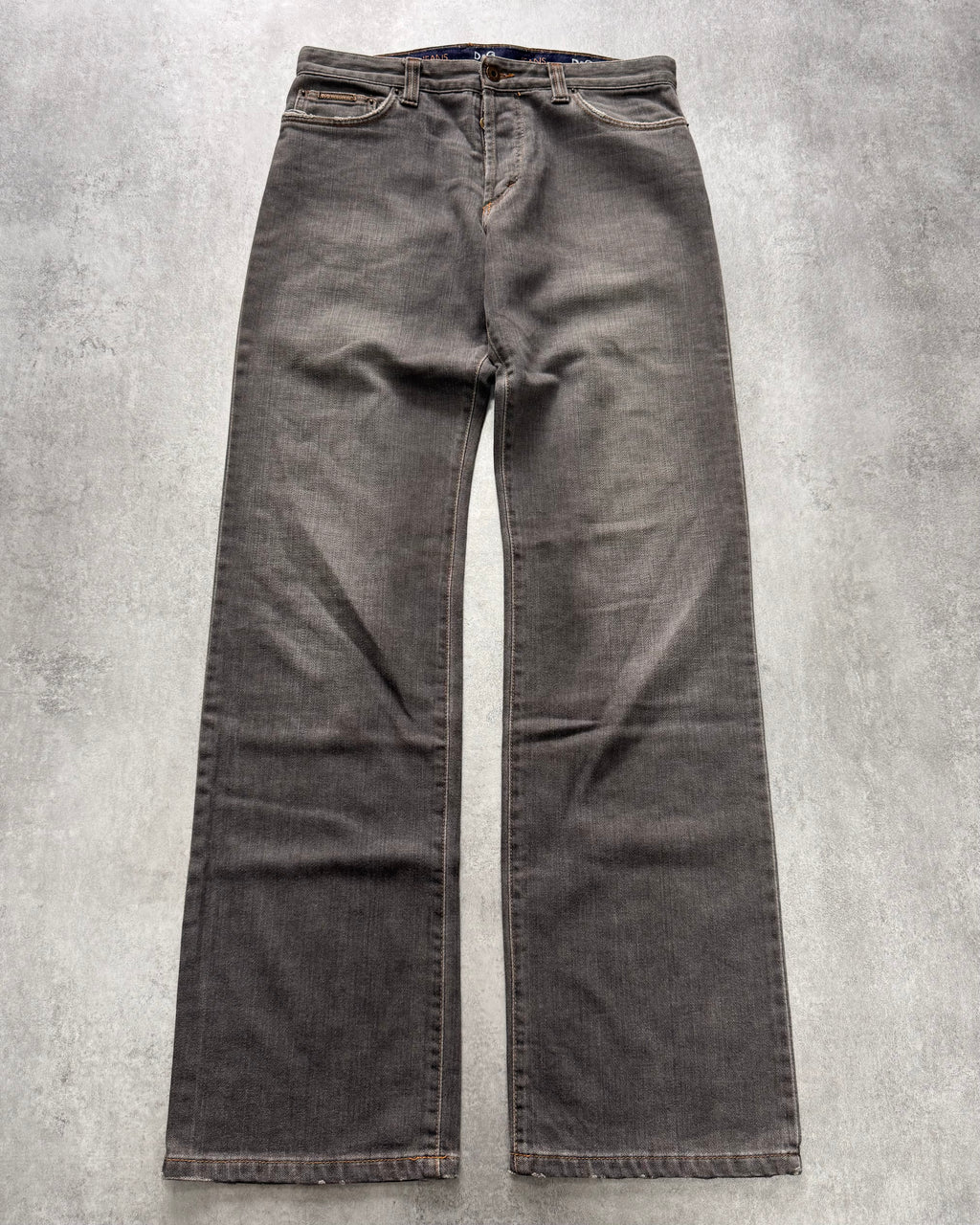 AW2003 Dolce & Gabbana Sun Faded Grey Denim Jeans
