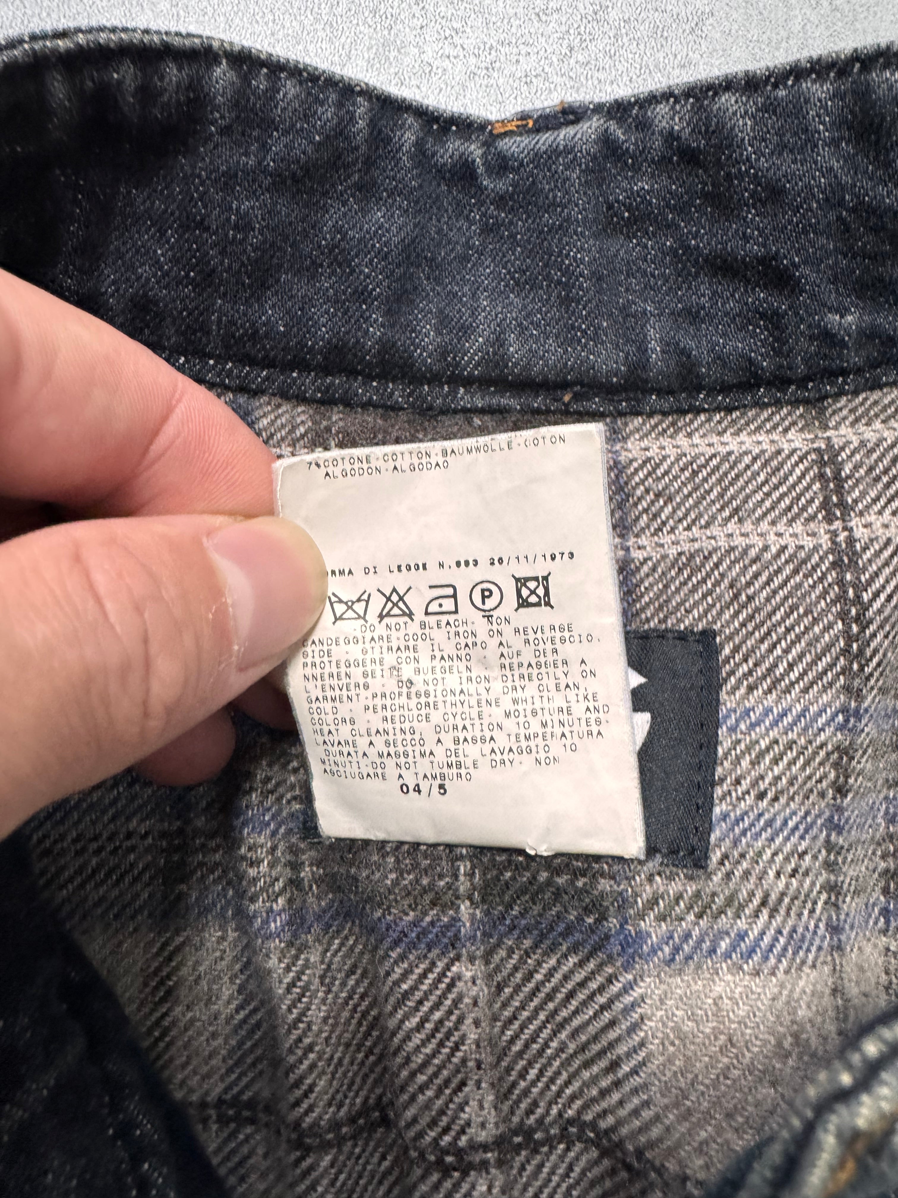 AW2004 Dolce & Gabbana Astro Biker Cafe Denim Jacket