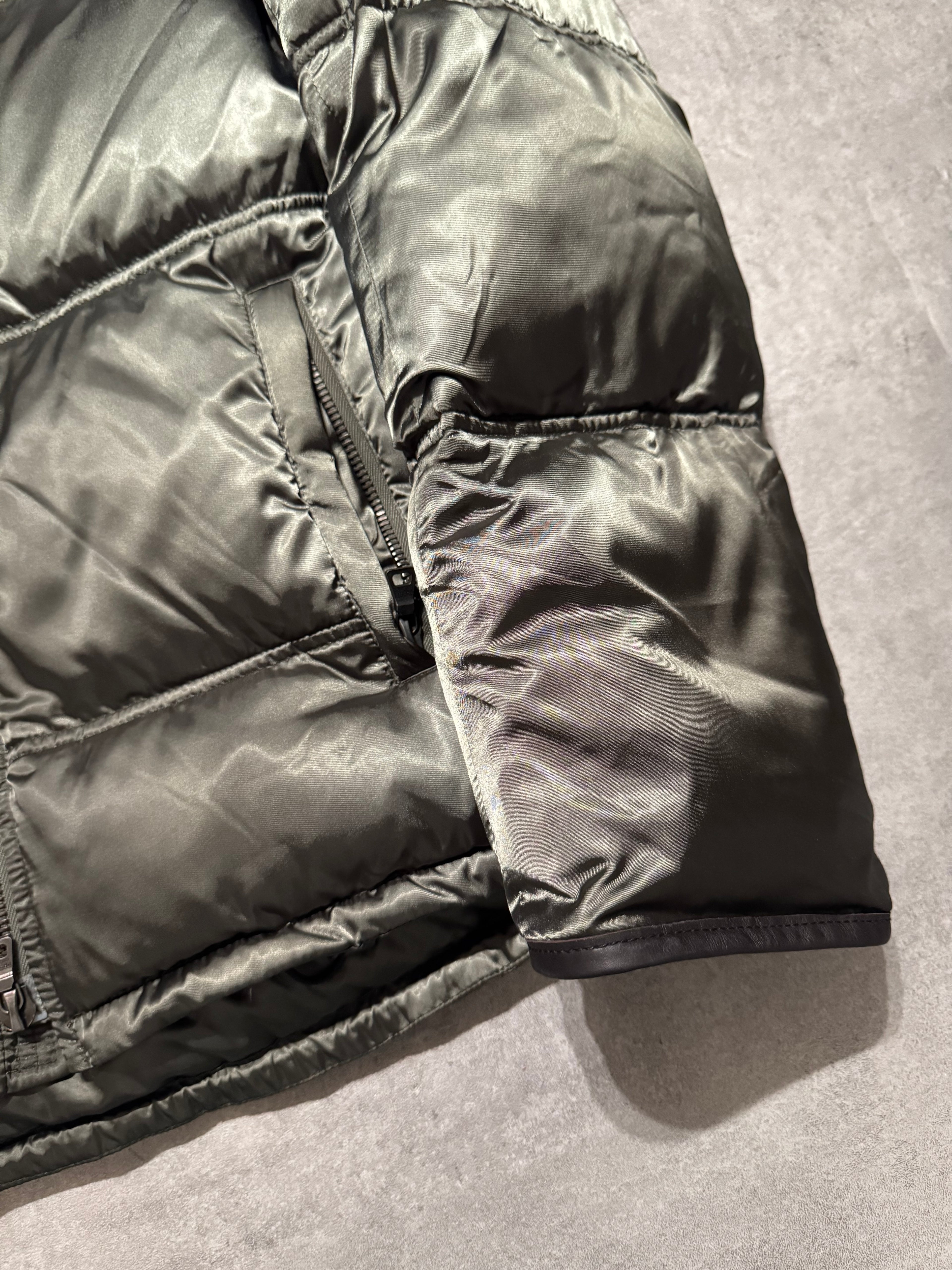 2000s Prada Warm Khaki Puffer Jacket