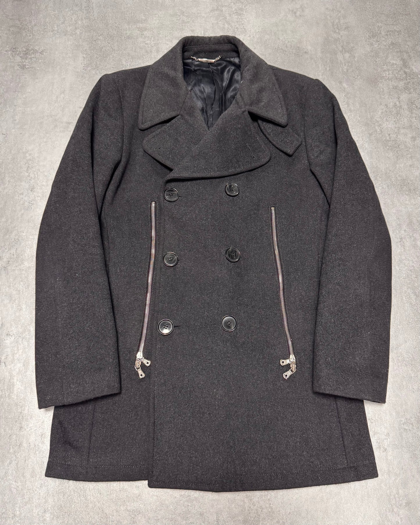 AW2003 Dolce & Gabbana 2-Zip Wool Coat (M/L)