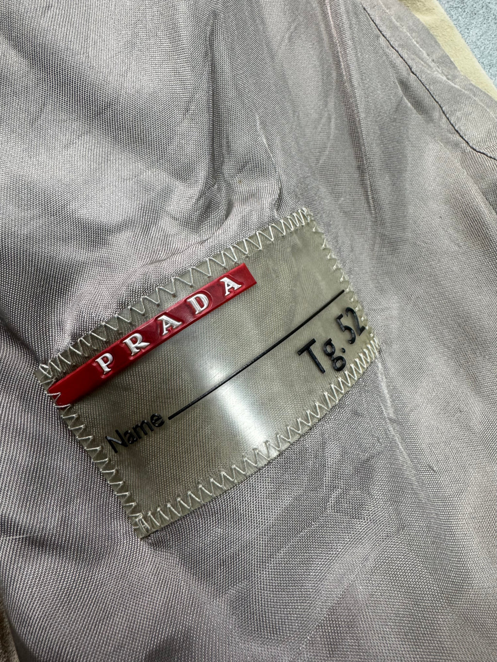 SS2009 Prada Beige Suede Leather Jacket