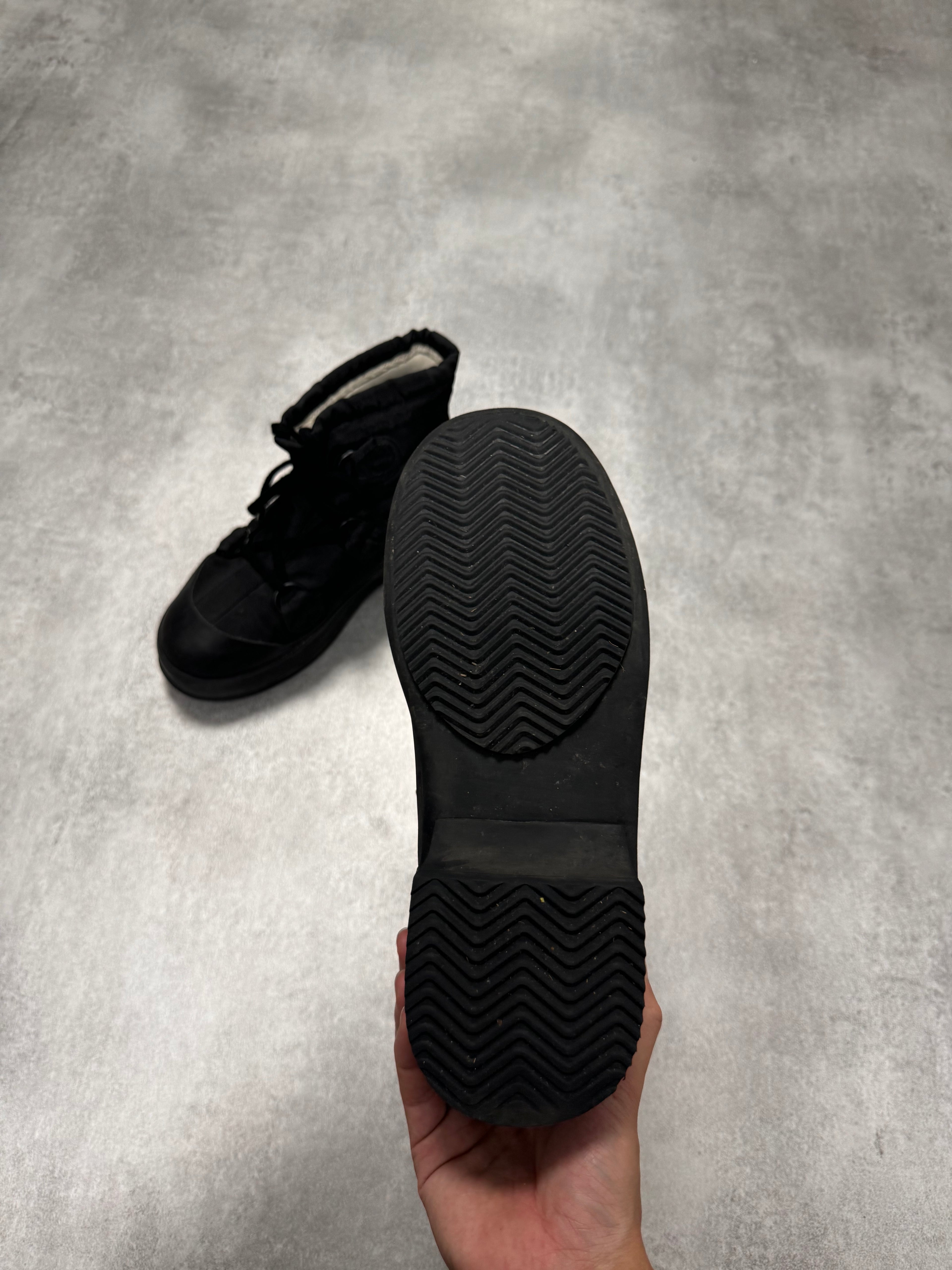 Acne Studios Chunky Lace Up Black Boots