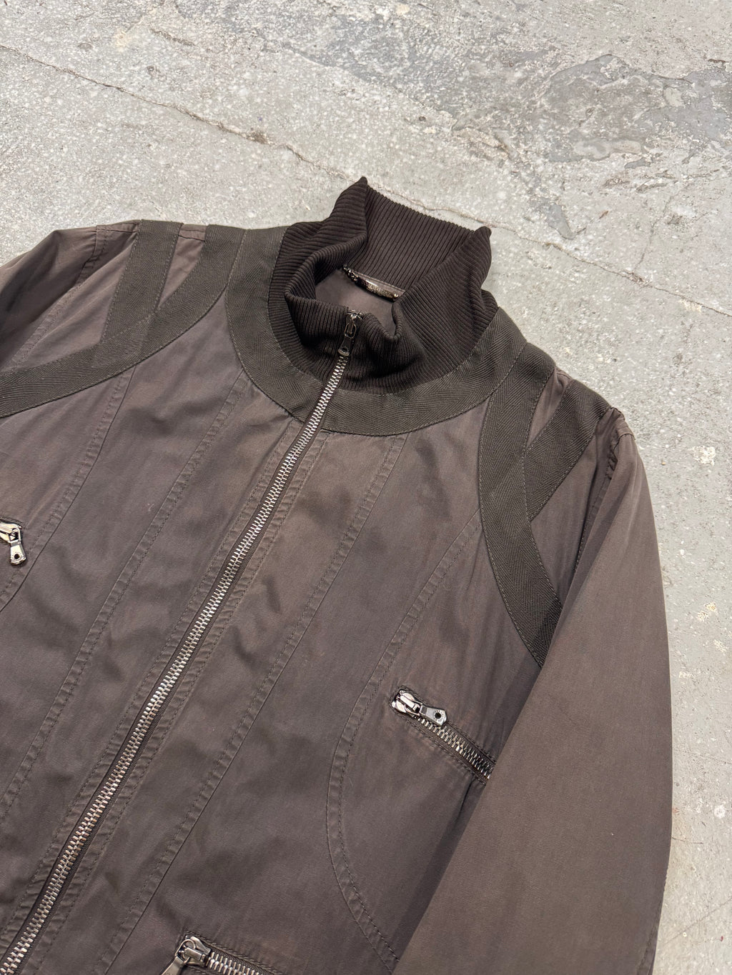 2000s Dolce & Gabbana Parachute Brown Jacket