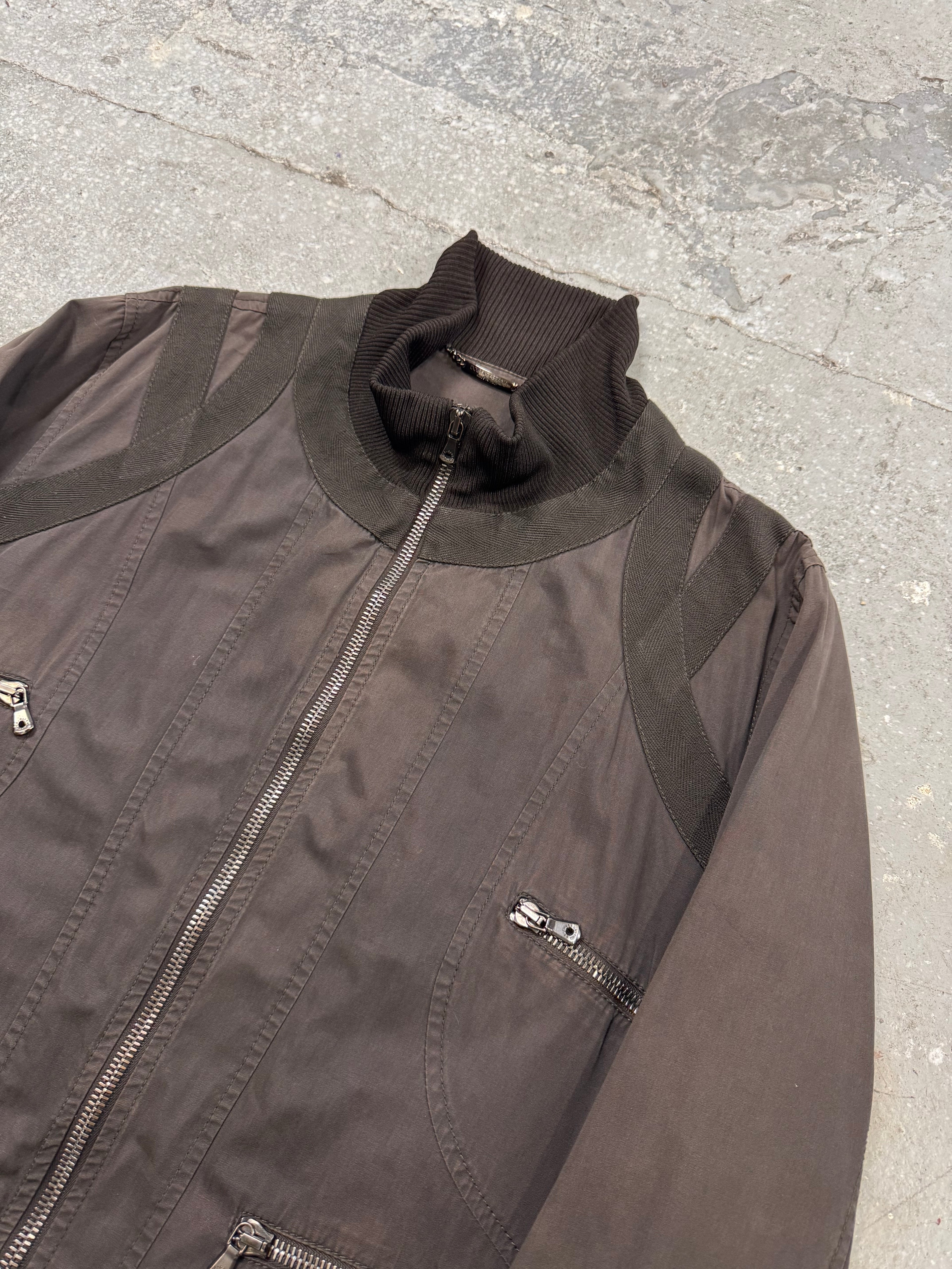 2000s Dolce & Gabbana Parachute Brown Jacket