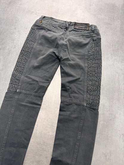 2000s Dolce & Gabbana Slim Technical Grey Denim Jeans (XS)