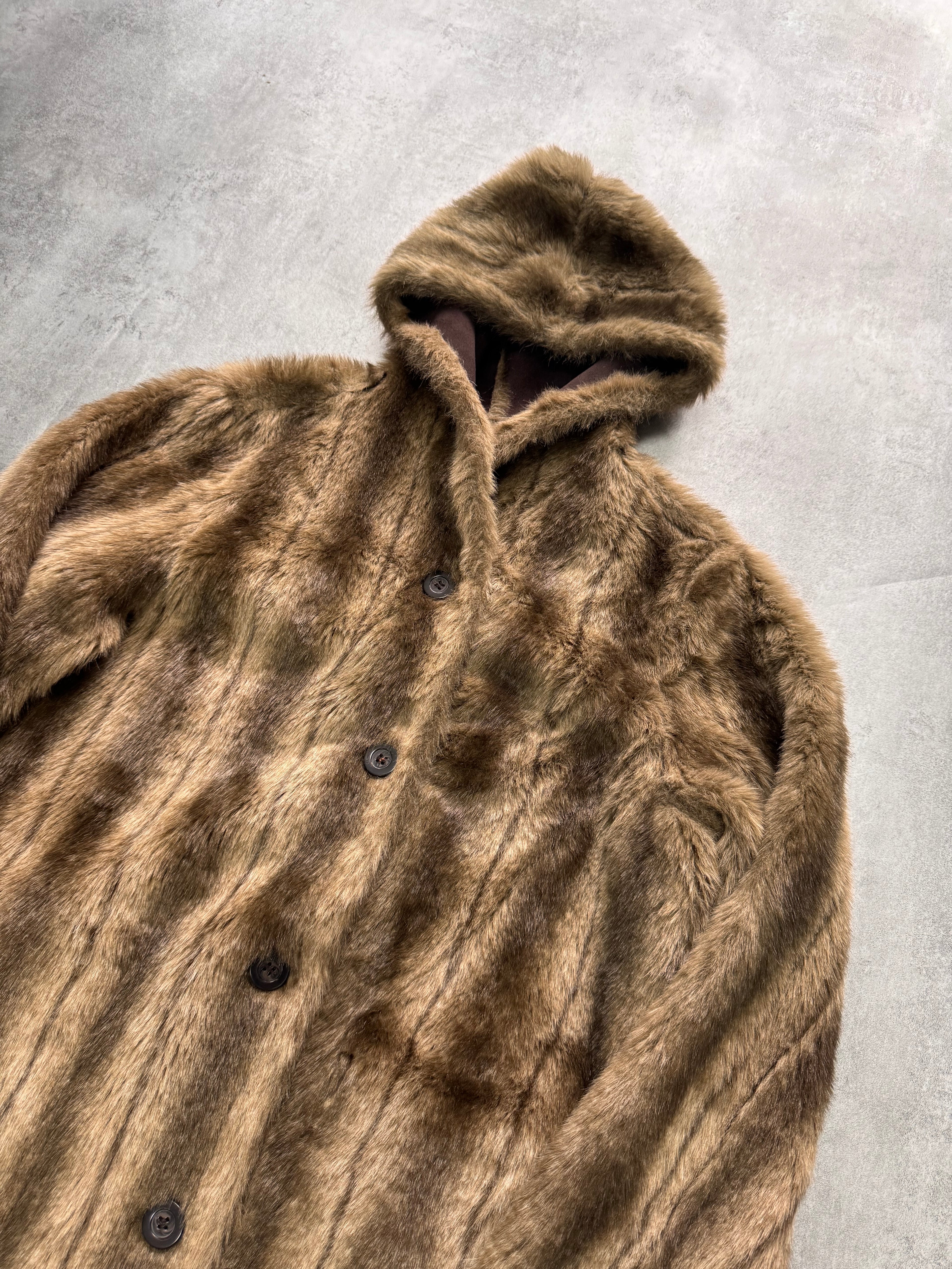 1990s Balmain Faux Fur Reversible Jacket