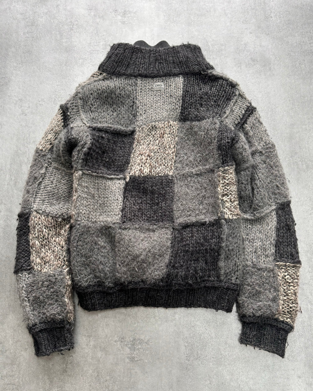 FW2008 Dolce & Gabbana Patched Wool Cardigan Jacket