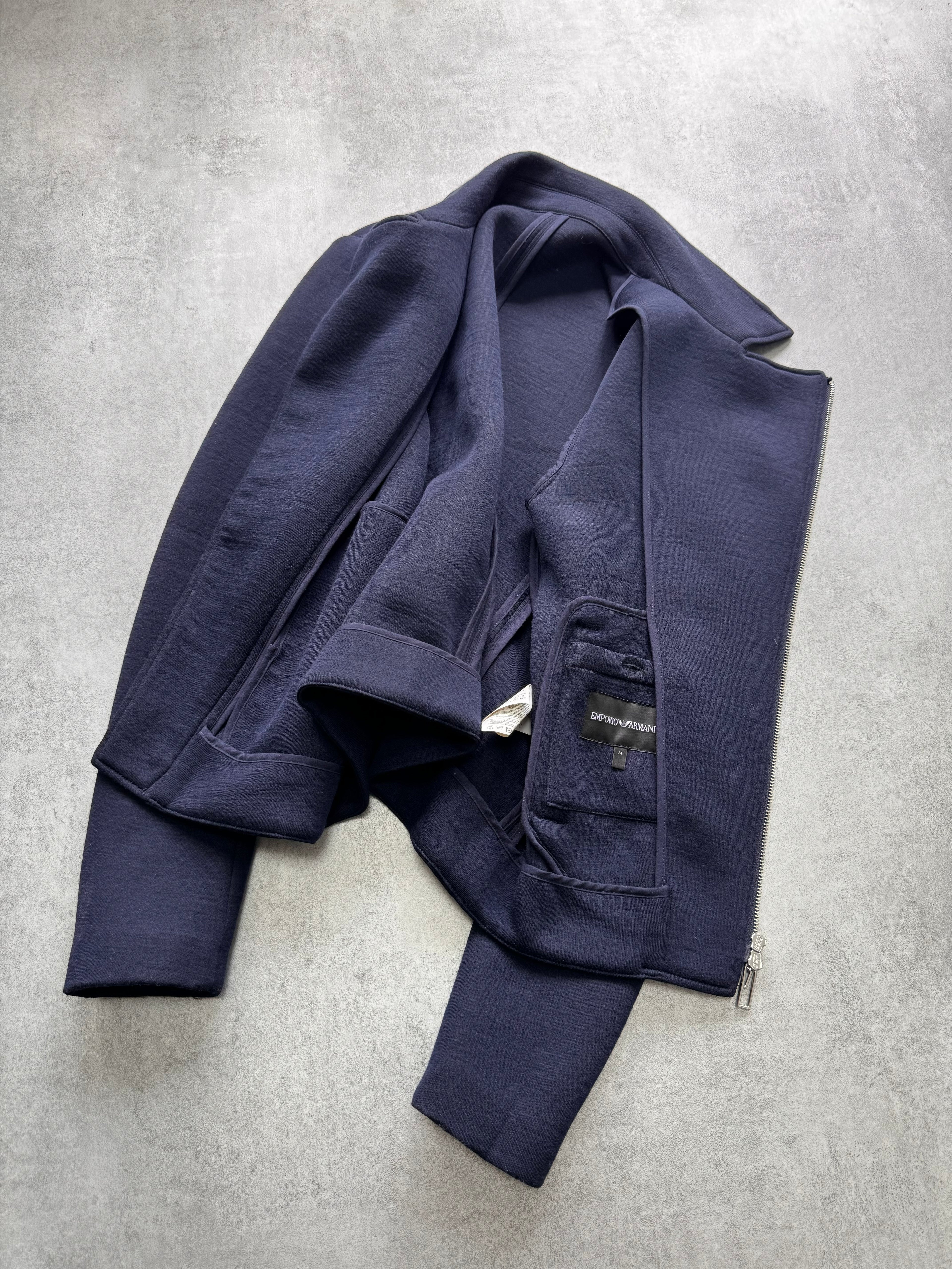 Emporio Armani Navy Asymmetrical Jacket