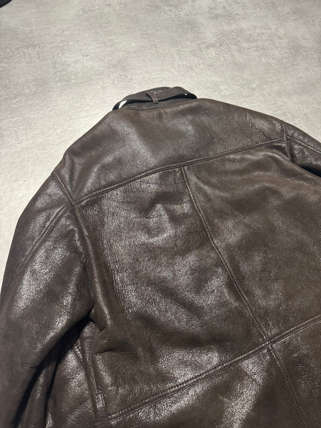 2000s Prada Imperialist Fur Brown Leather Jacket (M) - 7