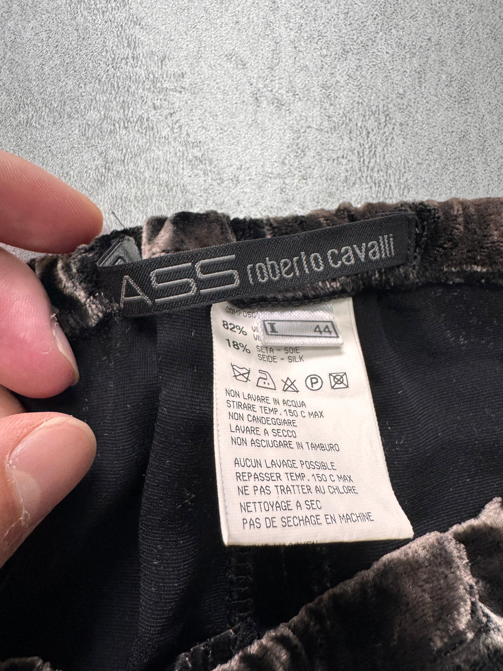 2000s Roberto Cavalli Velvet Class Brown Pants