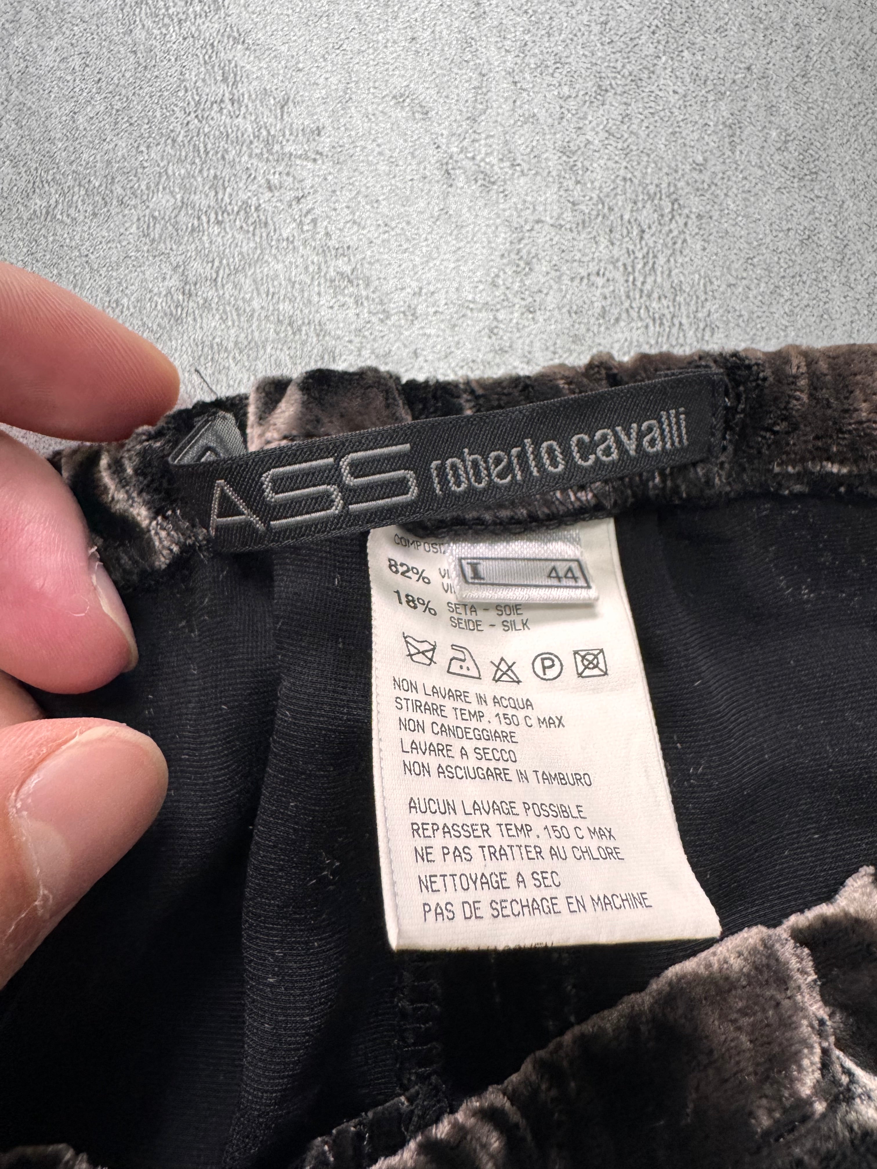 2000s Roberto Cavalli Velvet Class Brown Pants