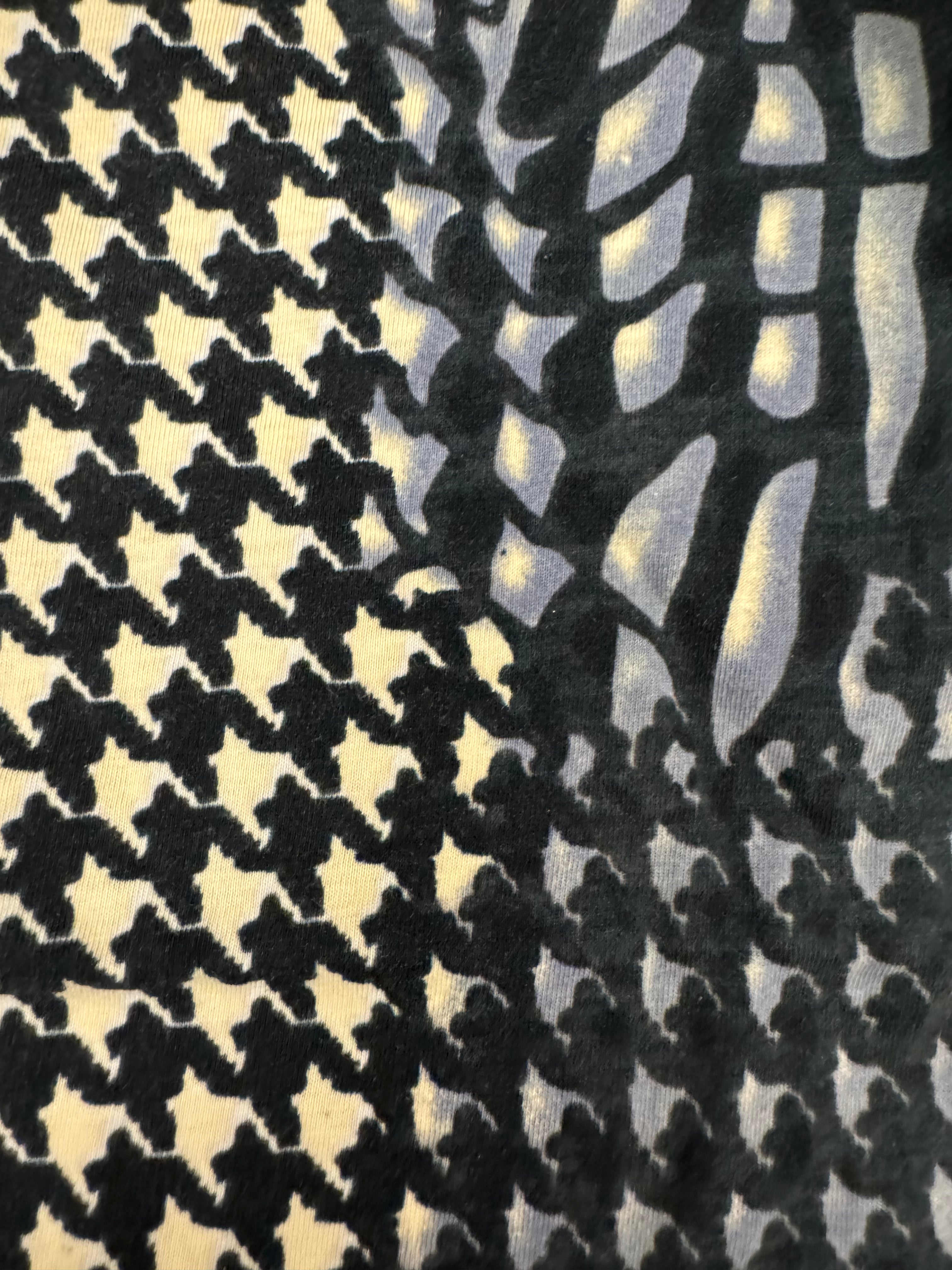 SS2001 Cavalli Psychedelic Houndstooth Tee