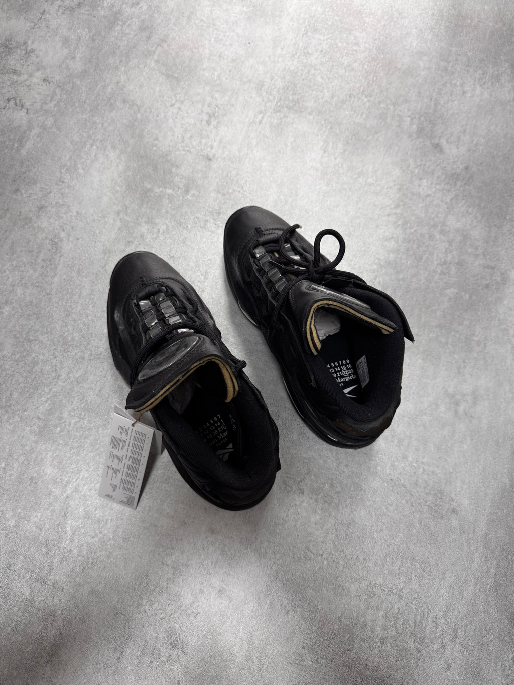 Reebok x Maison Margiela Question Mid Black Sneakers