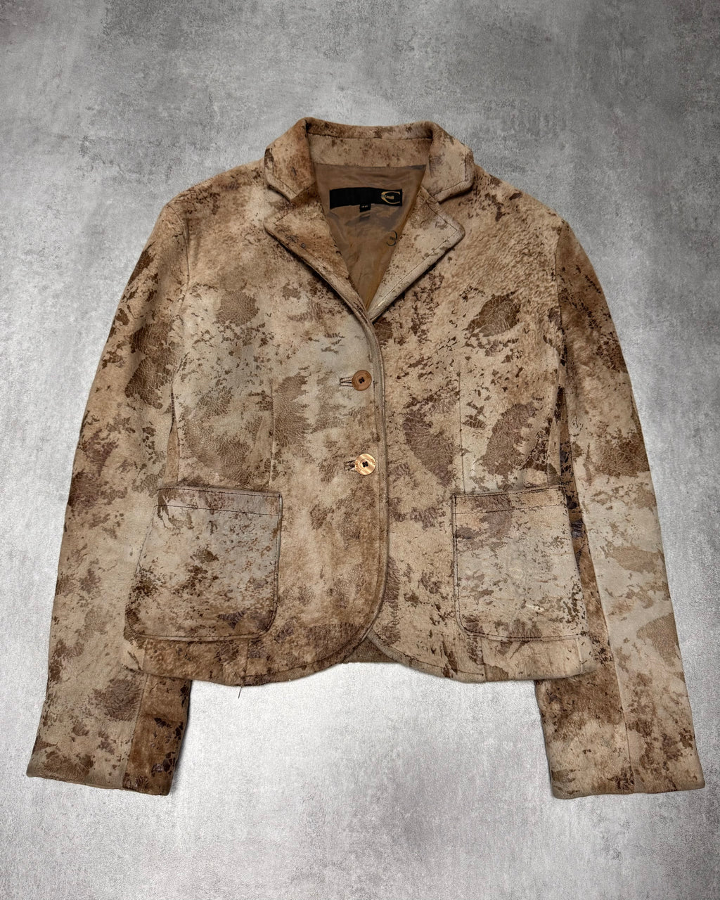 AW2003 Cavalli Apocalypse Brut Leather Jacket