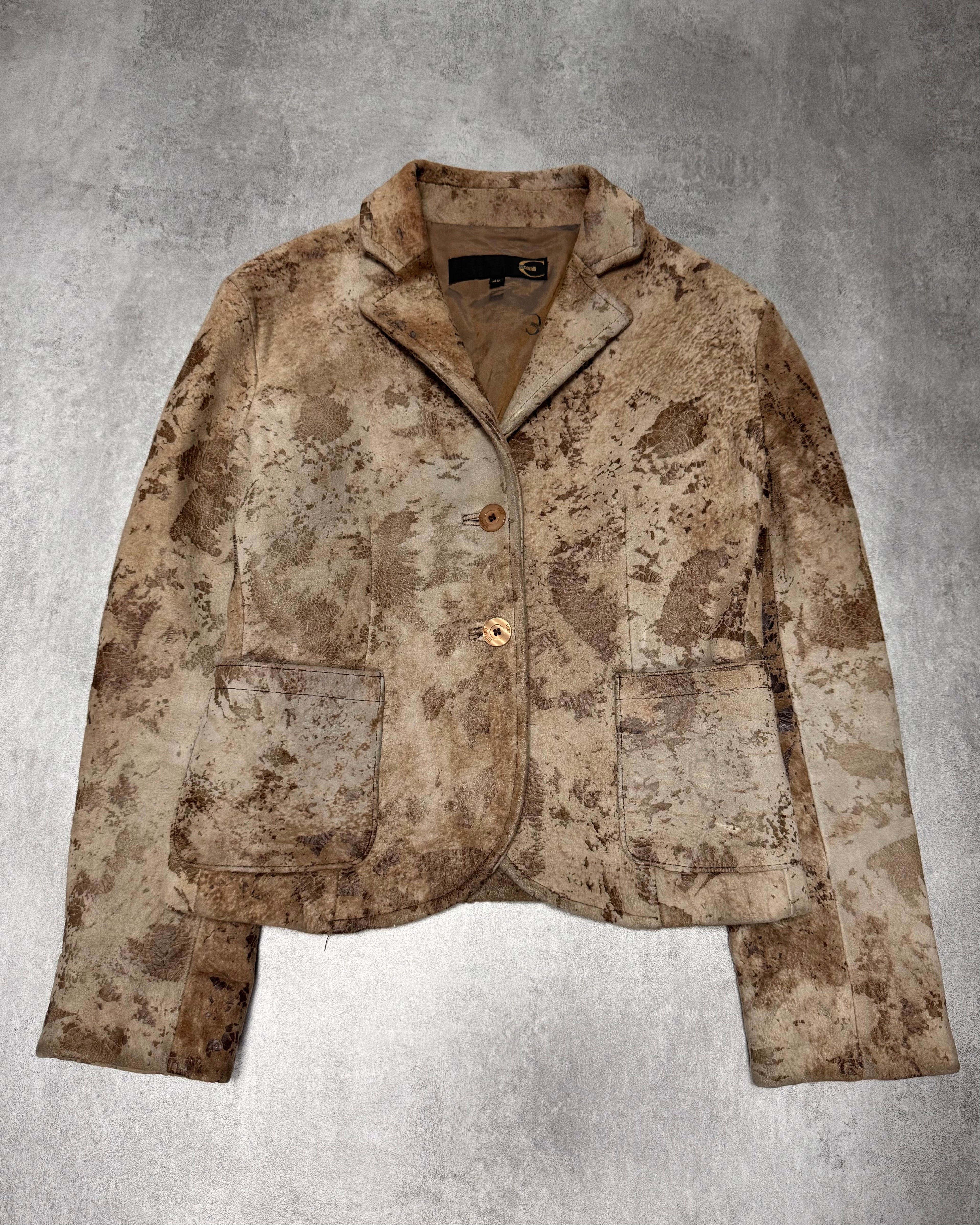 AW2003 Cavalli Apocalypse Brut Leather Jacket