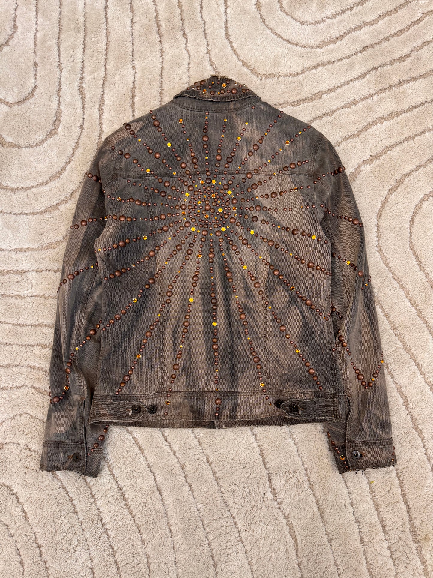 SS2010 Dolce & Gabbana Gemstone Stud Embellished Denim Jacket (M/L)
