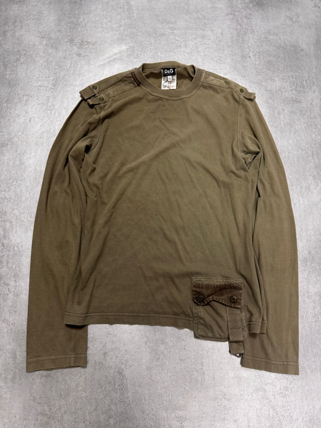AW2004 Dolce & Gabbana Multi Pocket Kaki Longsleeve