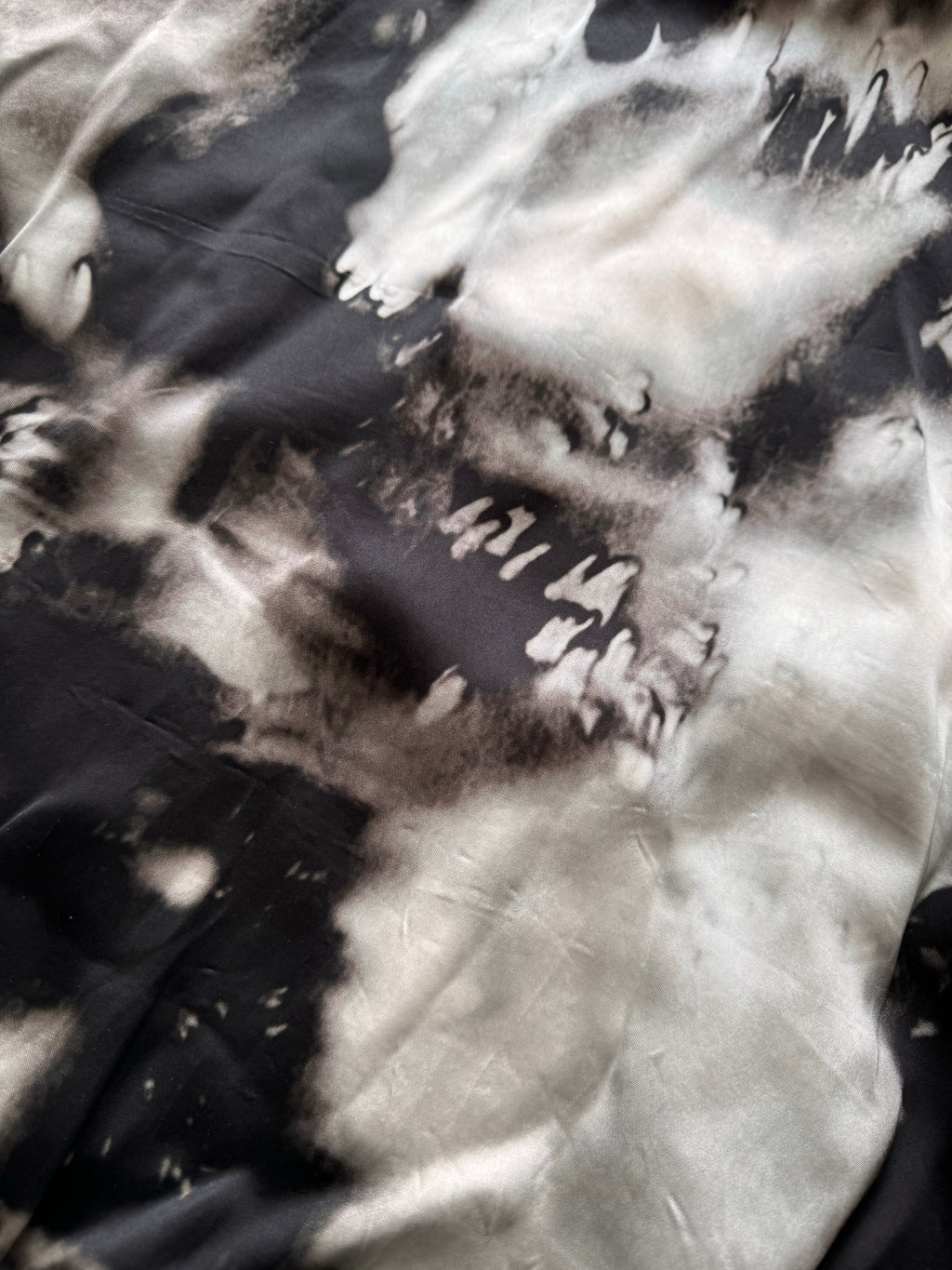 SS2017 Saint Laurent Grey and Black Tie-Dye Bomber Jacket